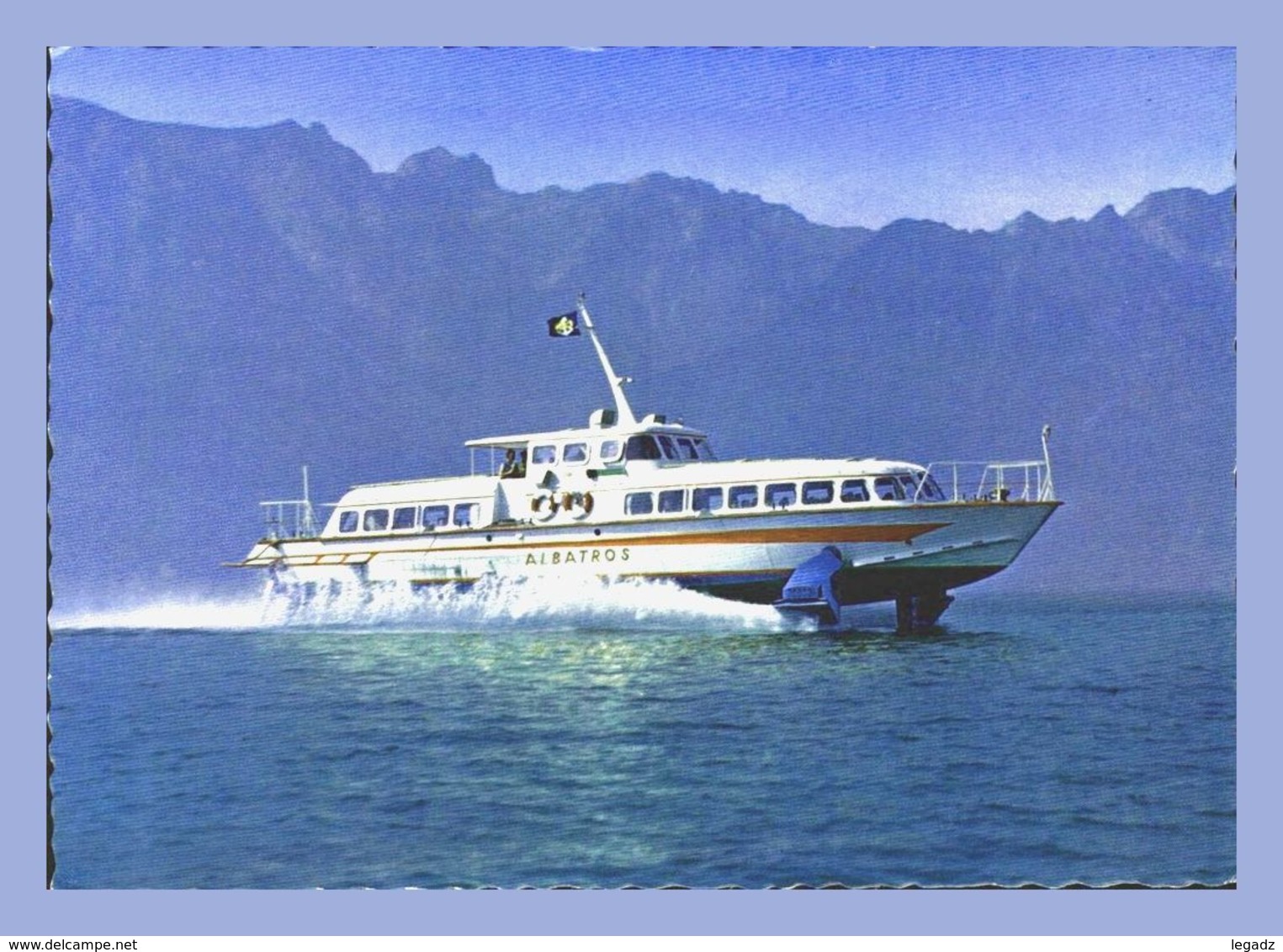 CPM - Hydroptère - 3690. Lac Leman - Bateau Rapide - L'Albatros - Hovercraft