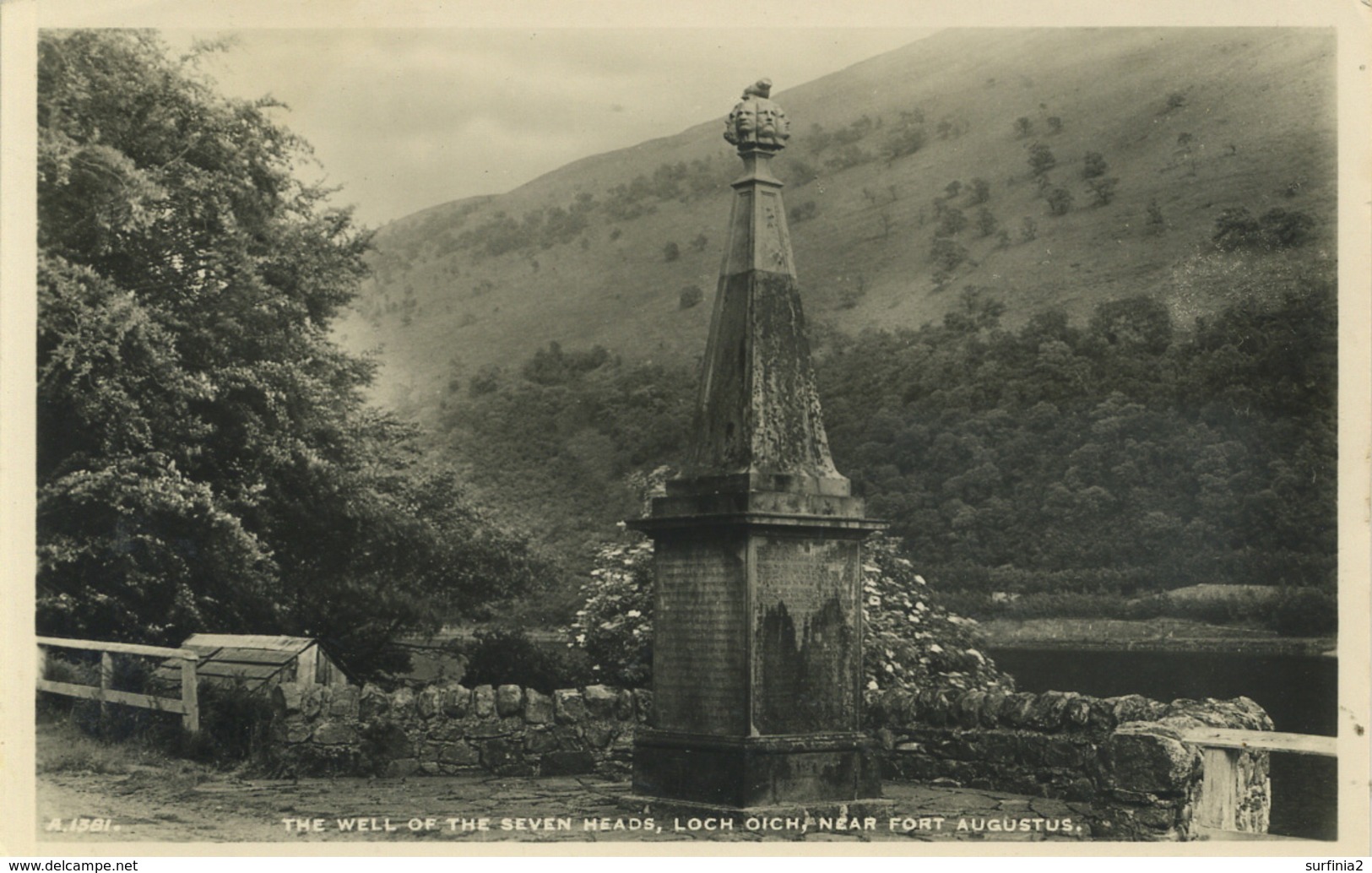 INVERNESS - THE WELL OF THE SEVEN HEADS, LOCH OICH NEAR FORT AUGUSTUS RP Inv21 - Inverness-shire