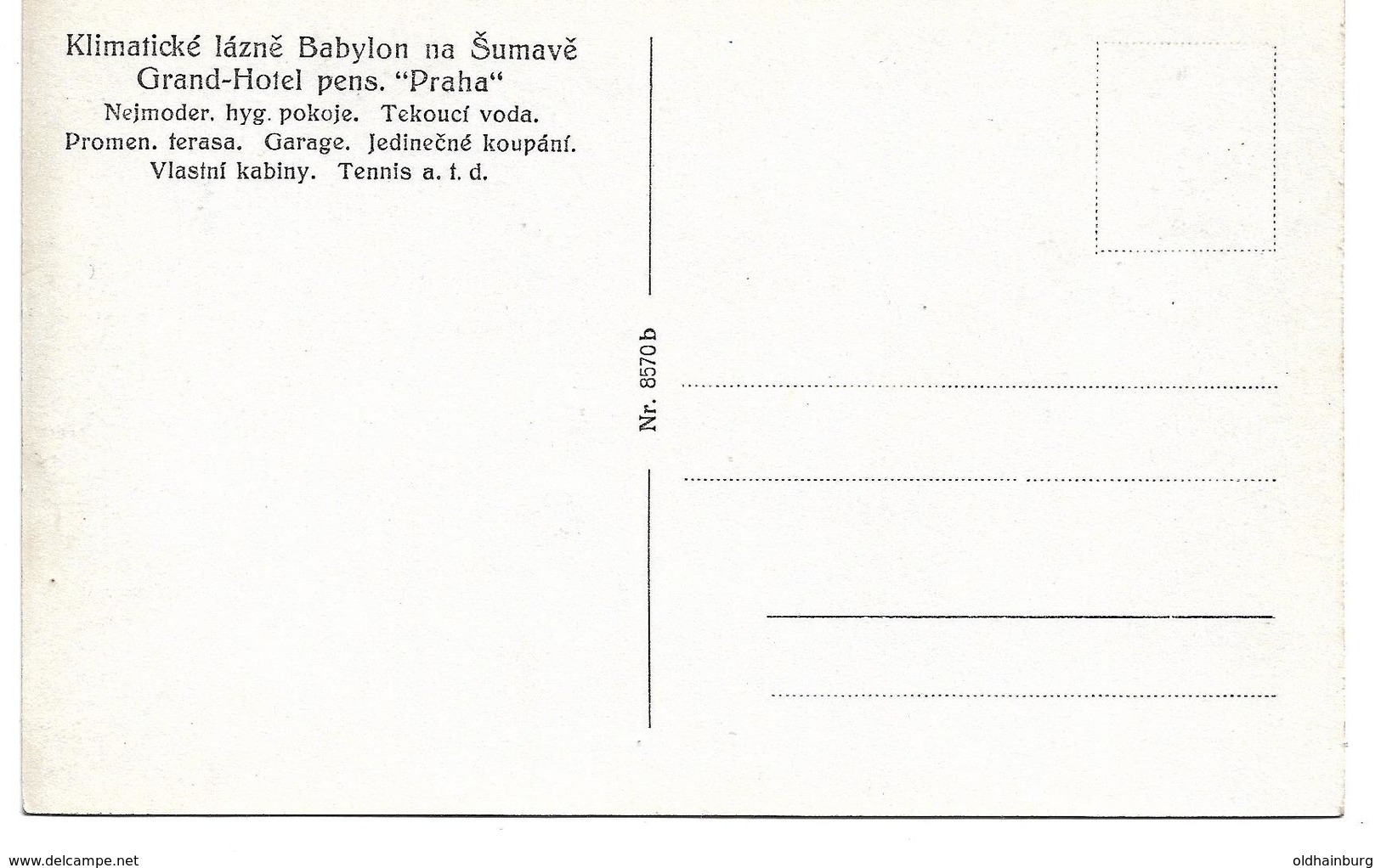 3080l: AK Babylon Grad Hotel Pens. "Praha" - Tschechische Republik