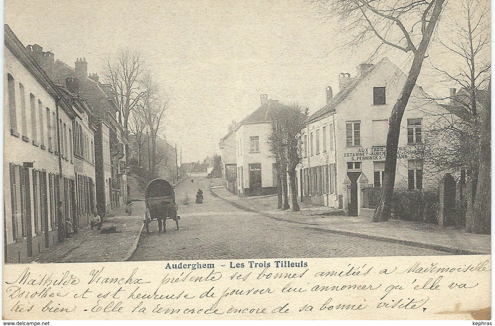 AUDERGHEM : Les Trois Tilleuls - Cachet De La Poste 1904 - Oudergem - Auderghem