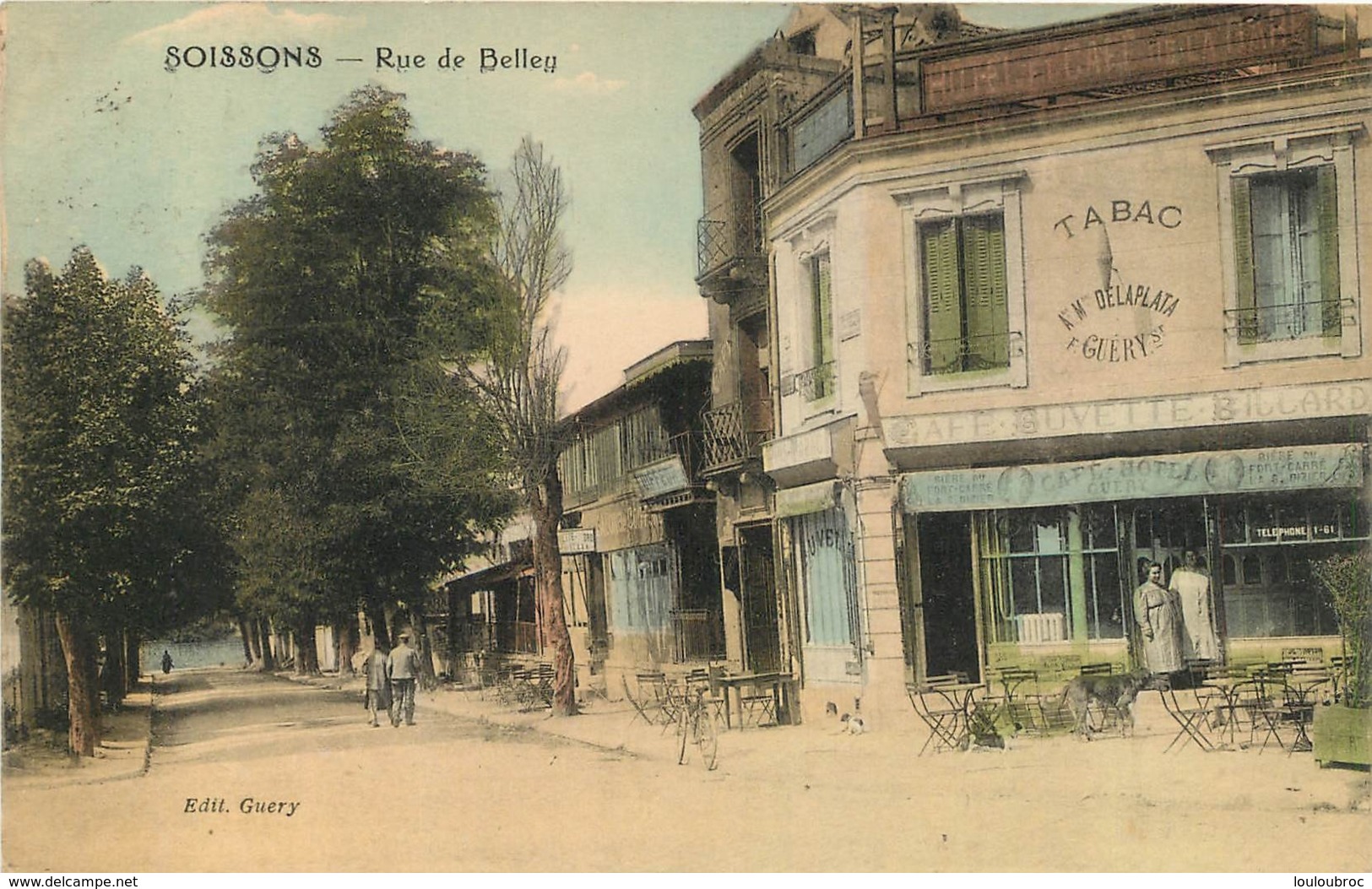 RARE SOISSONS  RUE DE BELLEU  CAFE TABAC GUERY - Soissons