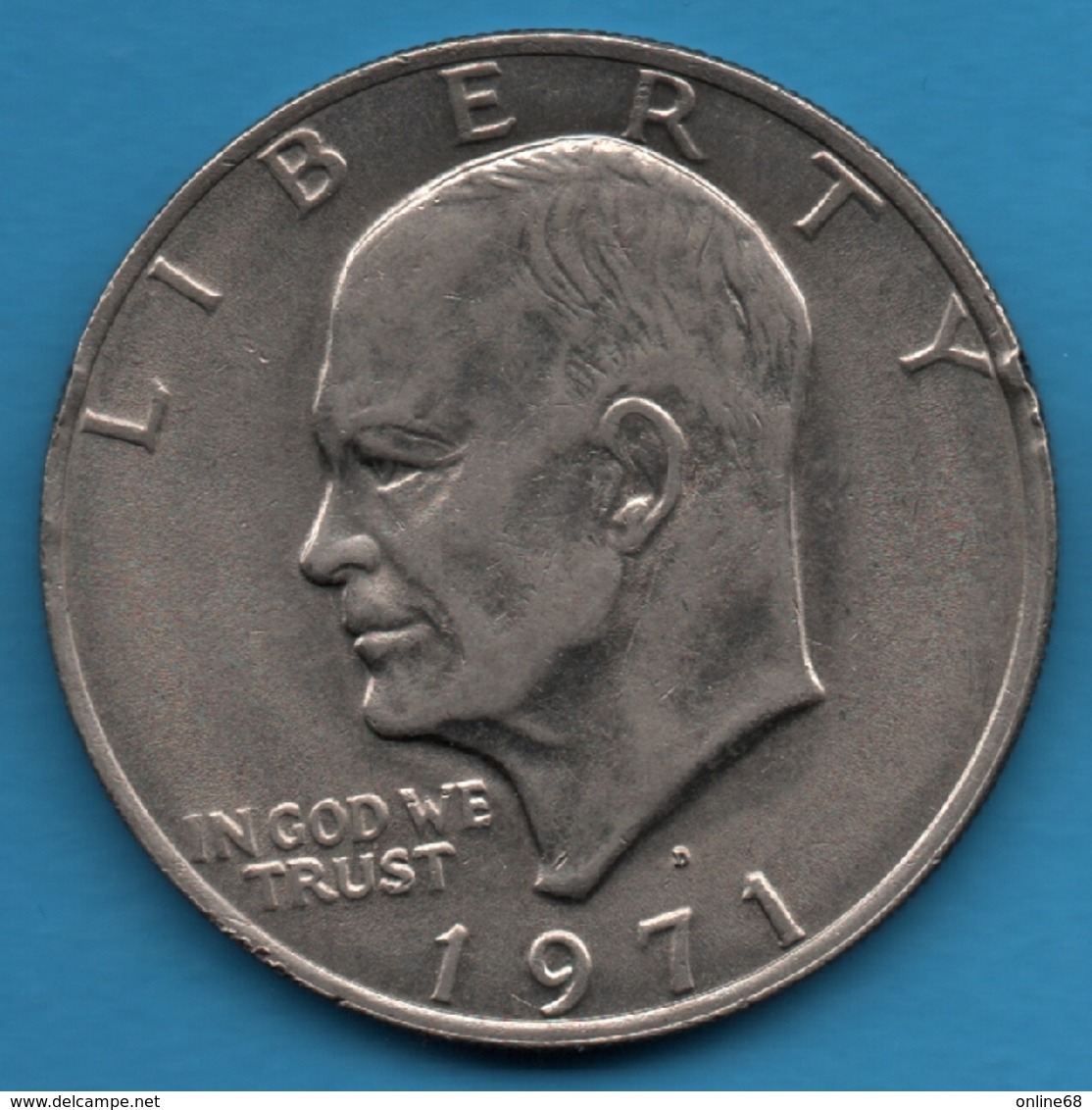 USA 1 DOLLAR 1971 D  Eisenhower Dollar  KM# 203 - 1971-1978: Eisenhower