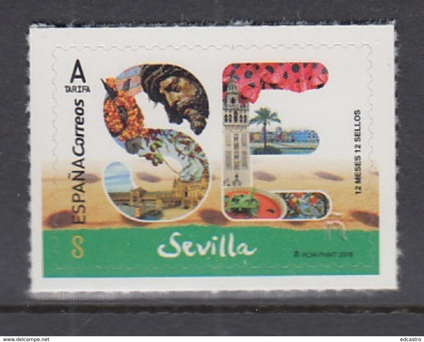 23.- SPAIN 2018 12 Months, 12 Stamps. Seville - Nuevos
