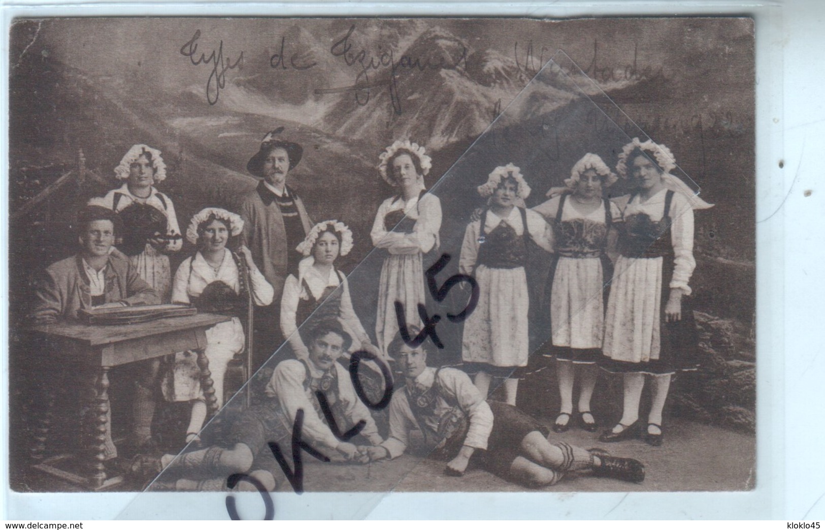 Autriche  Josef Förg's Echte Tiroler Gesellschaft Aus Silz Tirol - Groupe De Danseurs - Types De Tziganes   - CPA Sépia - Altri & Non Classificati