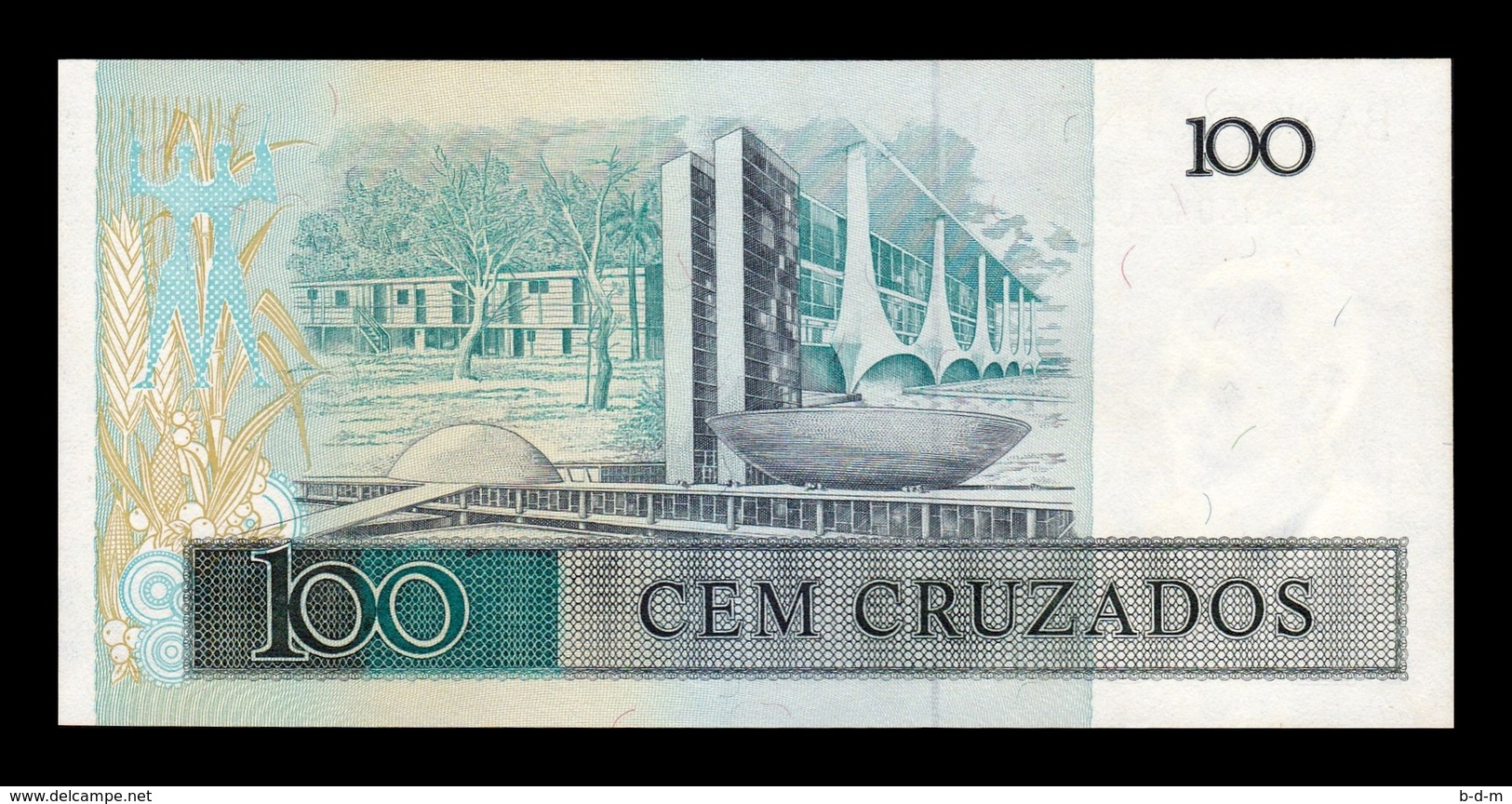 Brasil Lot Bundle 10 Banknotes 100 Cruzados 1986-1988 Pick 211b Sign 24 SC- AUNC - Brasil