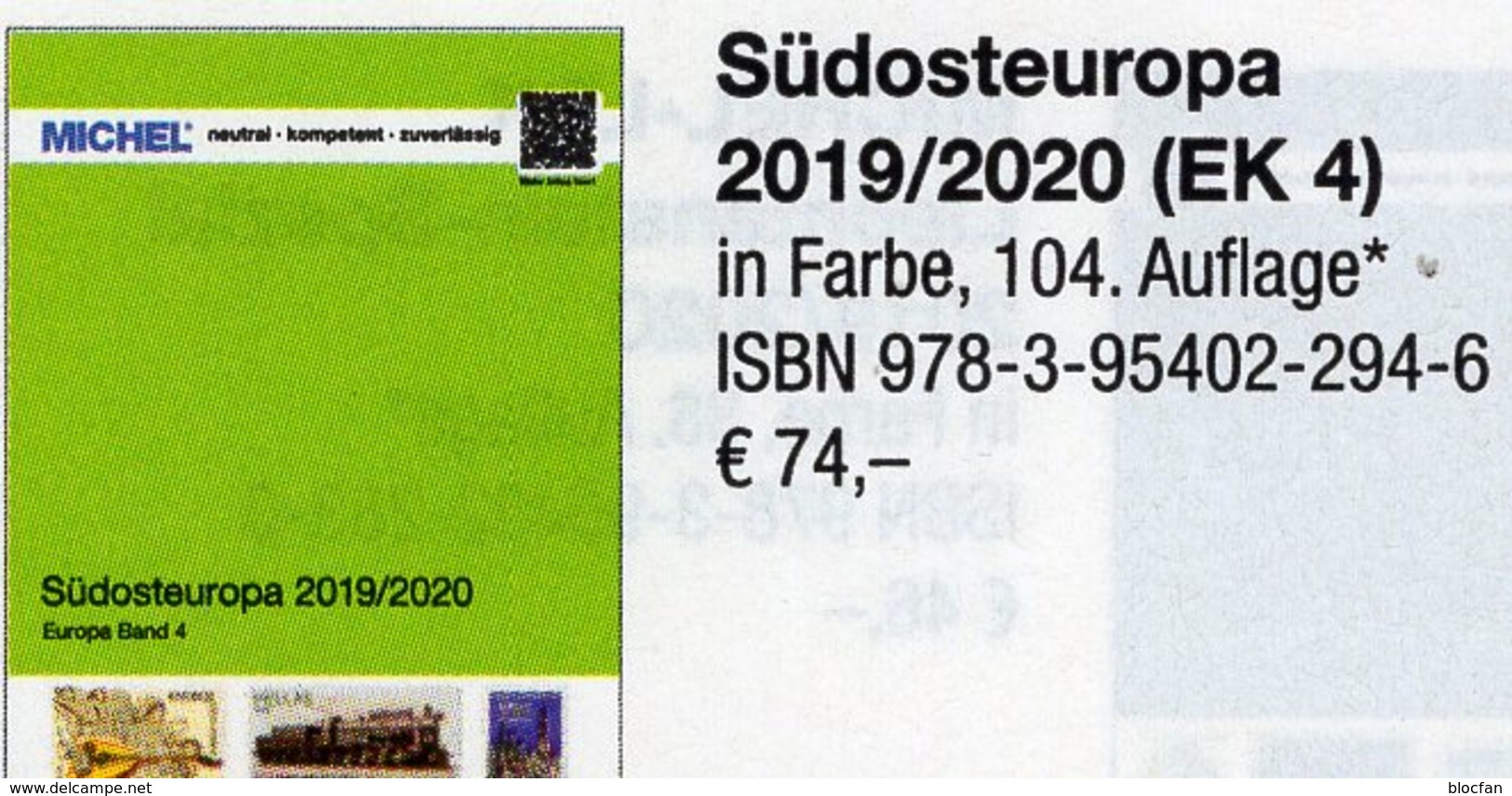 MICHEL Südosteuropa 2019/2020 Briefmarken Katalog New 74€ Europa Band 4 Bulgaria Griechenland Romania Türkei Zypern - Cronaca & Annuari