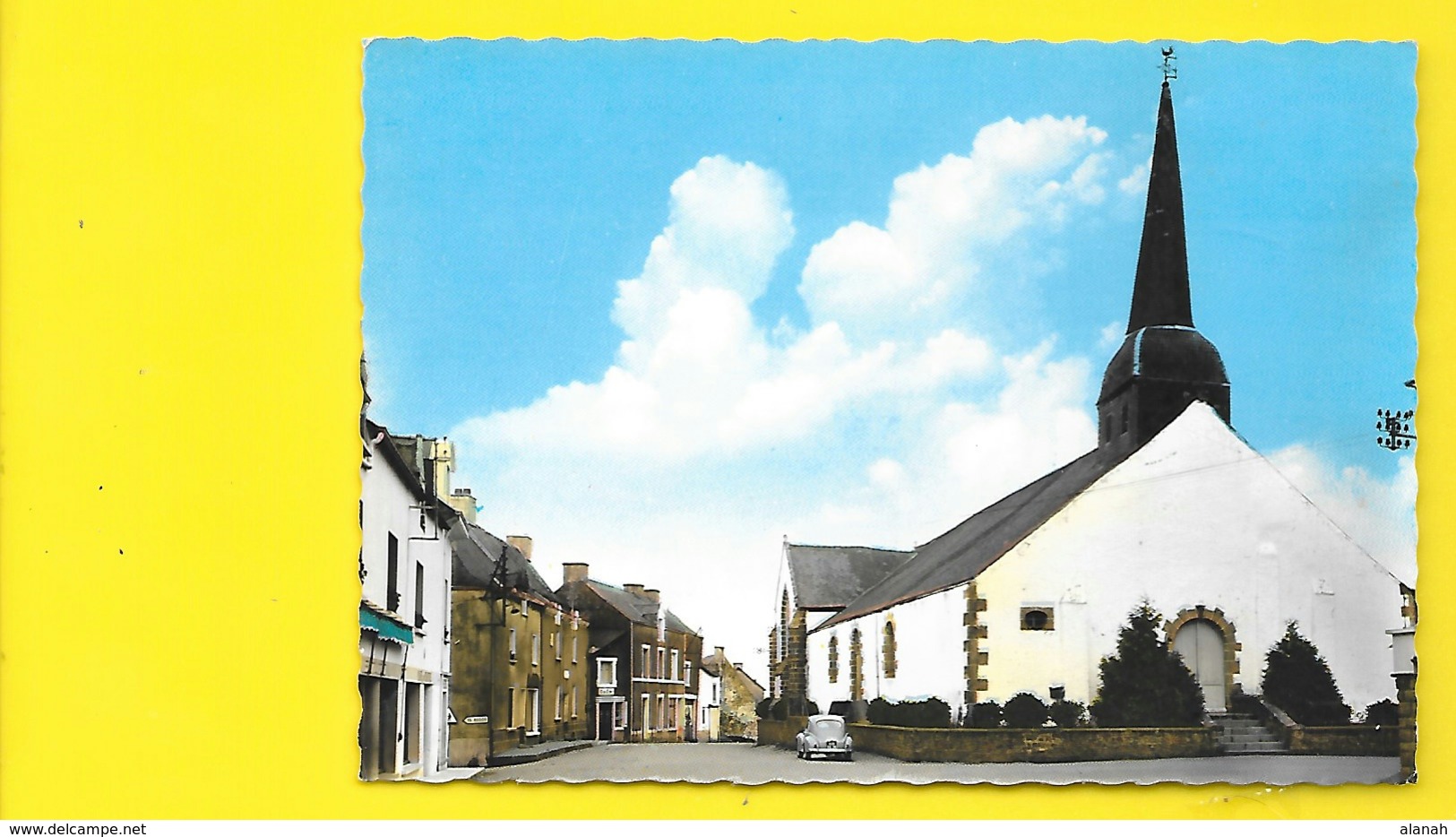 BEGANNE Rare Place De L'Eglise Peugeot 203 (Artaud) Morbihan (56) - Sonstige & Ohne Zuordnung