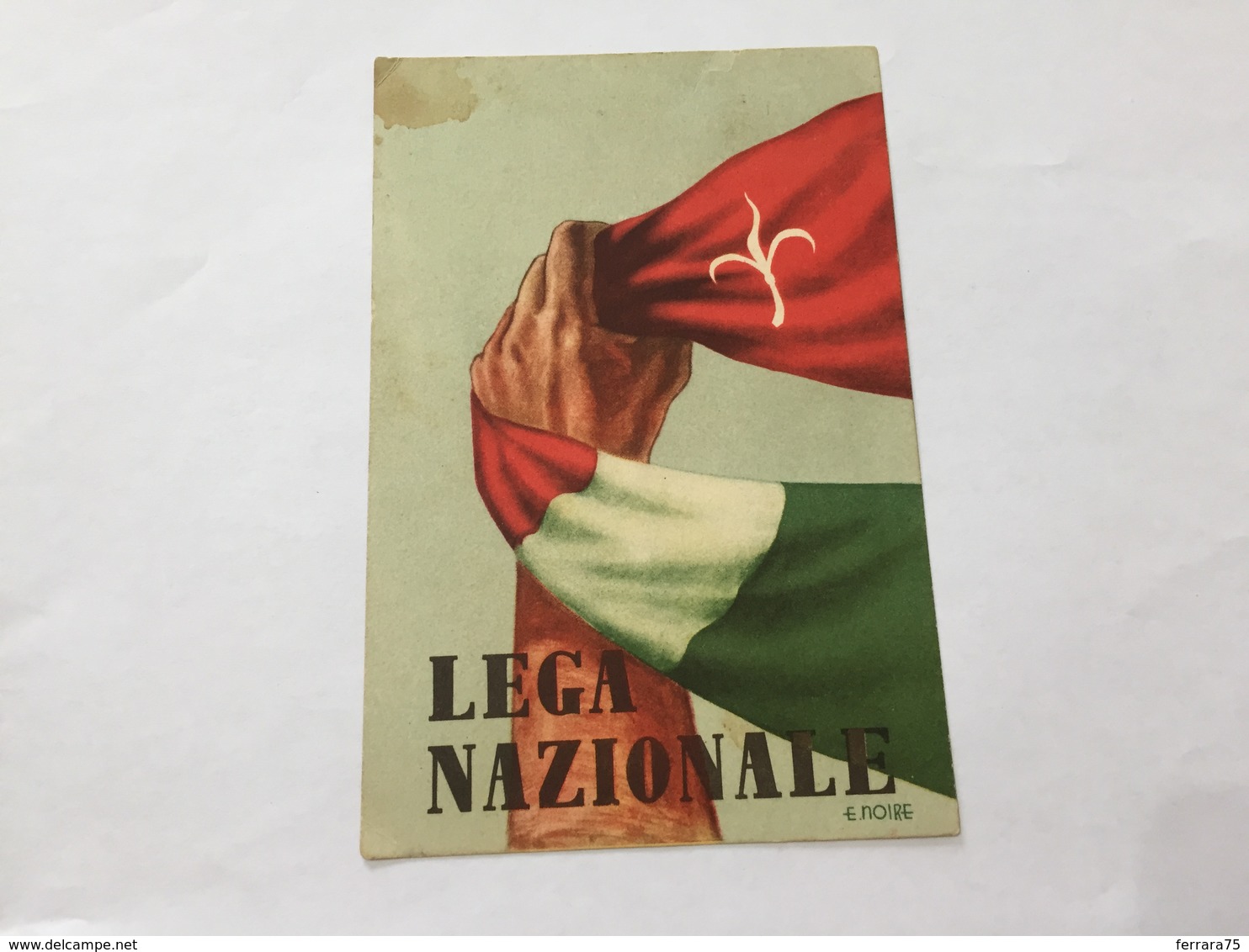 CARTOLINA PROPAGANDA LEGA NAZIONALE E.NOIRE - Patriottiche