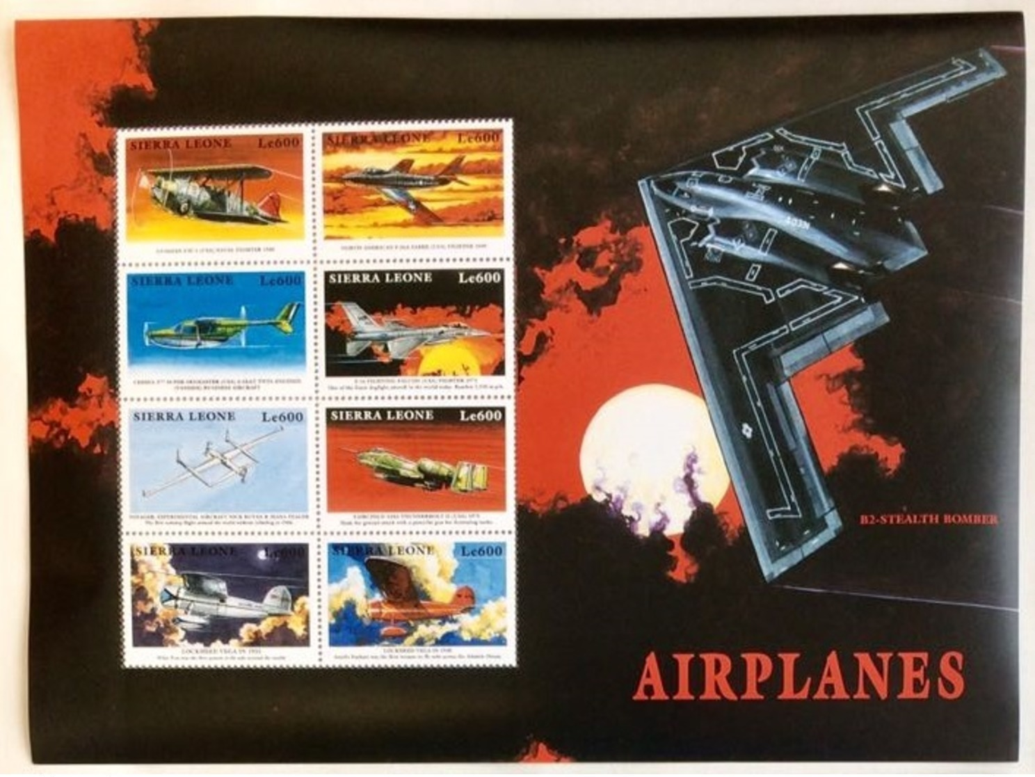 Sierra Leone 1999** Airplanes ,  Aircrafts , MNH [21;155] - Airplanes