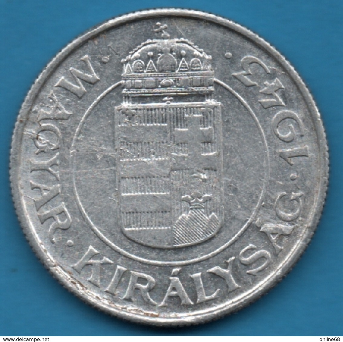 HUNGARY 2 PENGO 1943  KM# 522 - Hungría