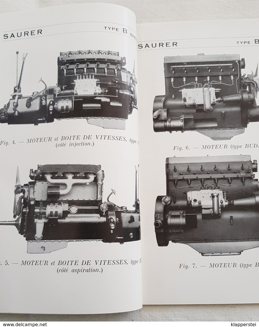 Manuel Instructions Entretien Chassis SAURER Type B Moteurs Diesel - Camions