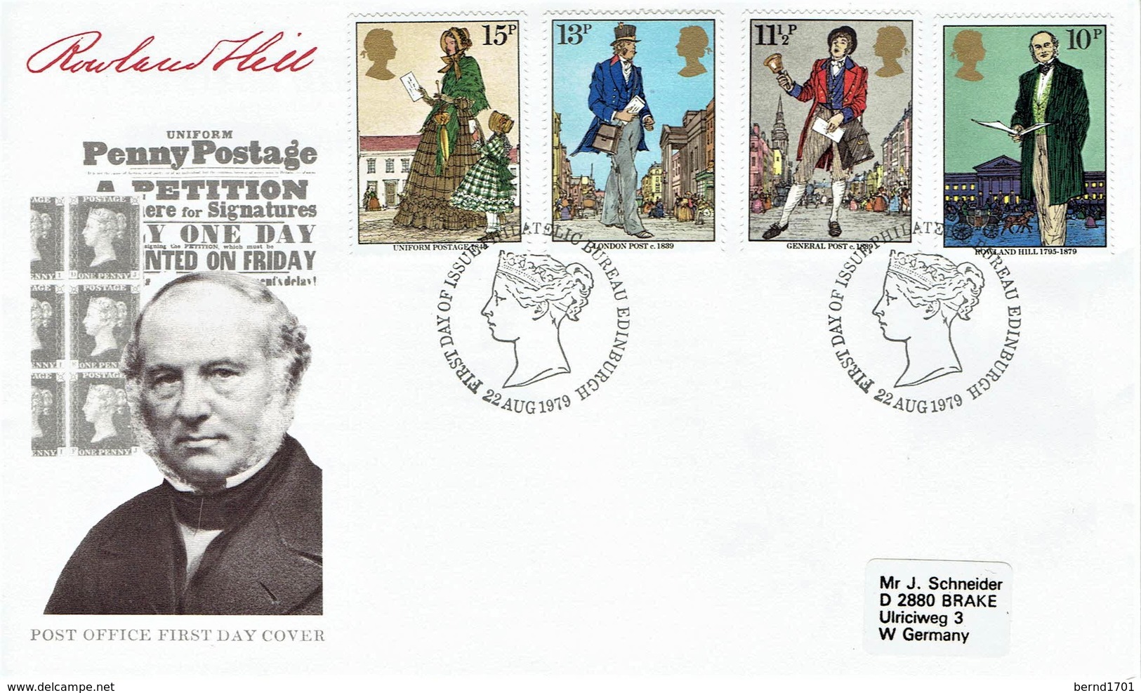 Großbritannien / United Kingdom - Mi-Nr 804/807 FDC (c318) - 1971-1980 Dezimalausgaben