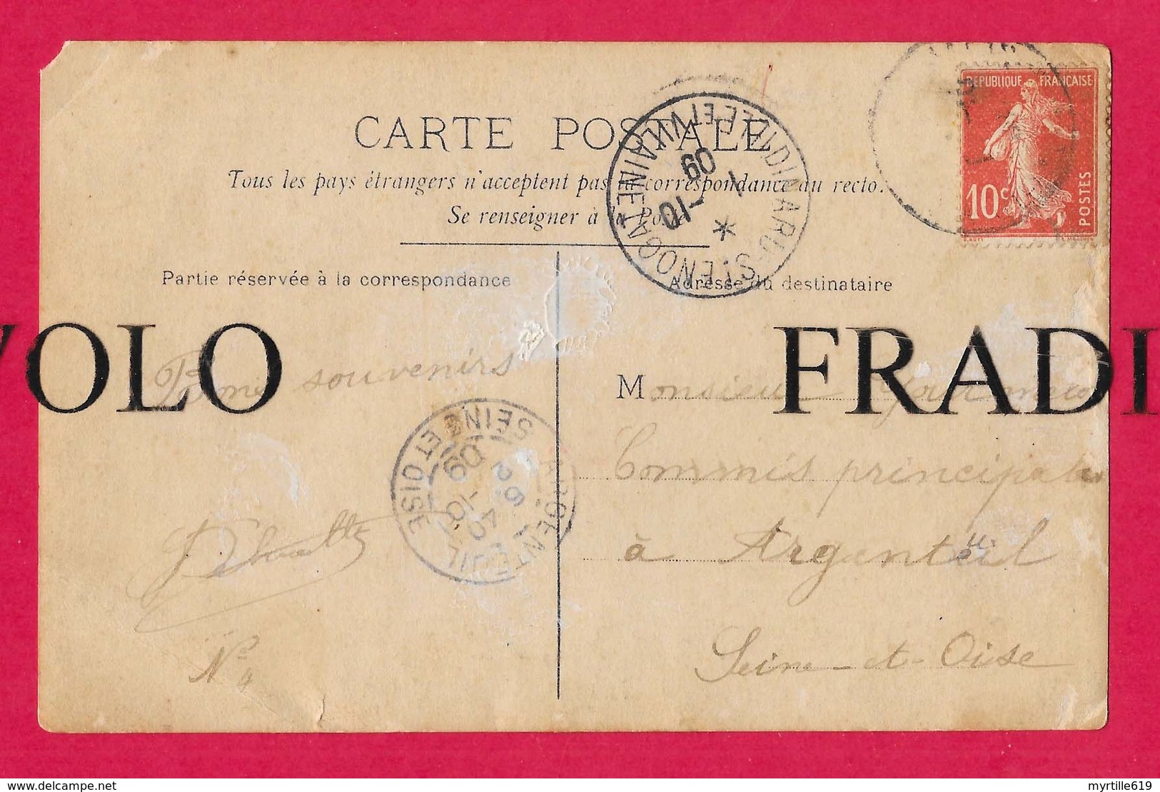 Dinard - Carte-Photo - Facteurs -  Postes - Télégraphes - Téléphones - 1909 - Argenteuil - - Dinard