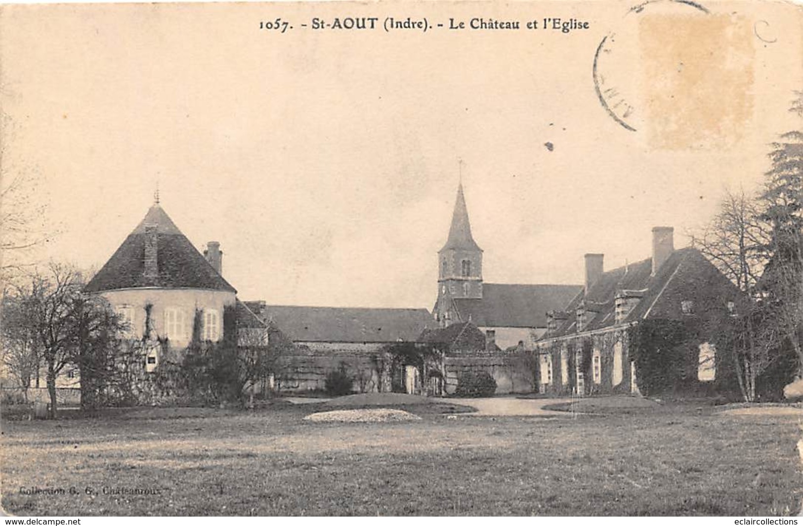 Saint Aout        36          Le Château Et L'Eglise           (voir Scan) - Autres & Non Classés