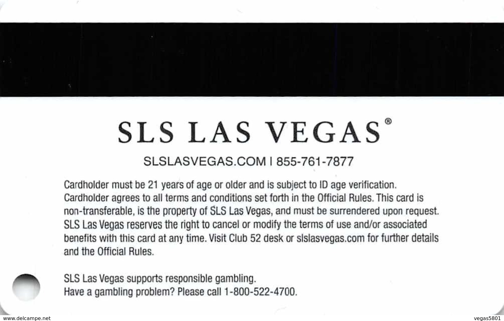 Slotcard / Casinokarte / Playerscard - SLS LAS VEGAS, NV (USA) - Blank Card - Casinokarten