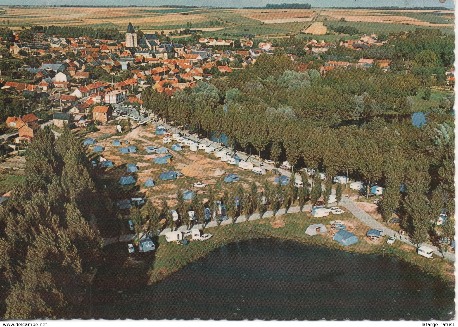 Bray Sur Somme L Etang Le Terrain De Camping Et Vue Generale - Bray Sur Somme