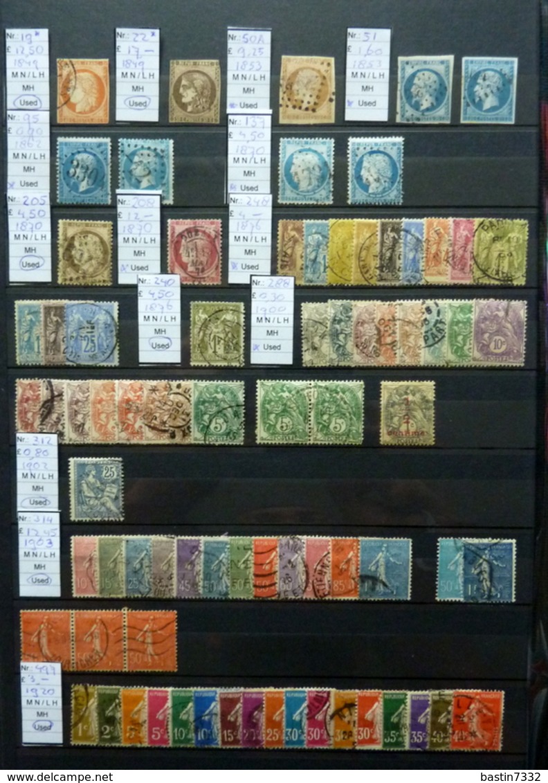 France+Colonies,TAAF in old stockbook. Very high catalogue value!!!