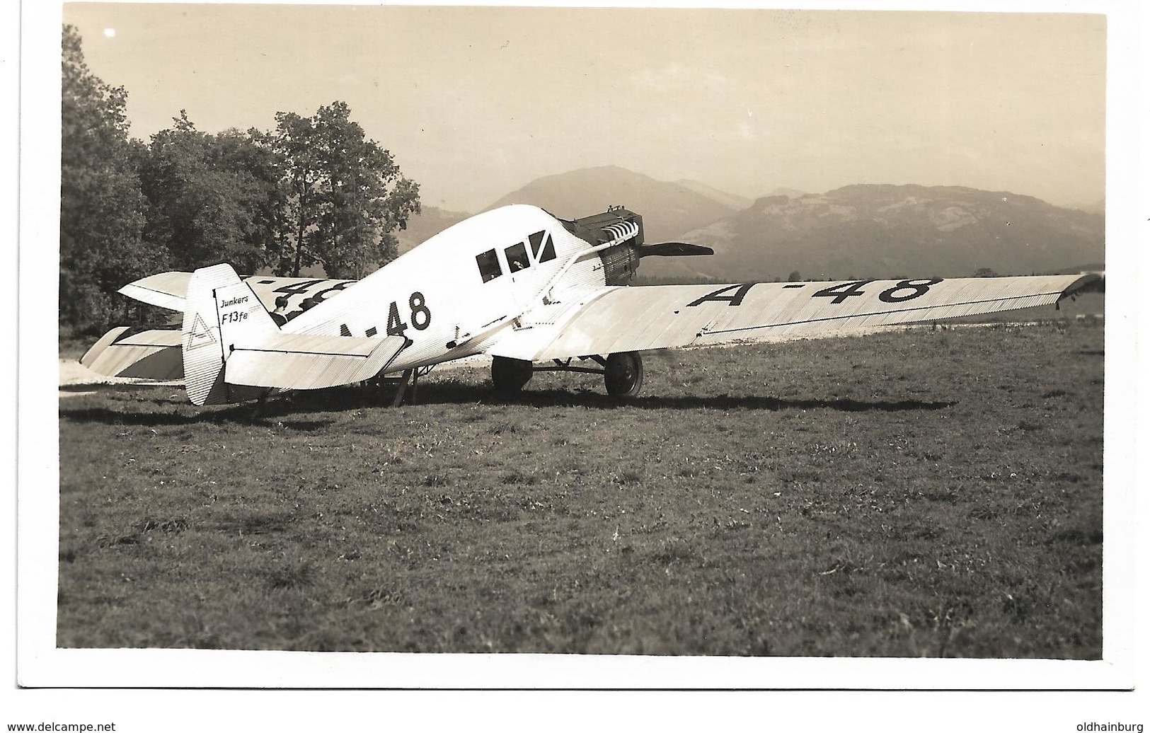 3081i: AK Flughafen Salzburg 1934, A-48 - 1919-1938: Entre Guerres