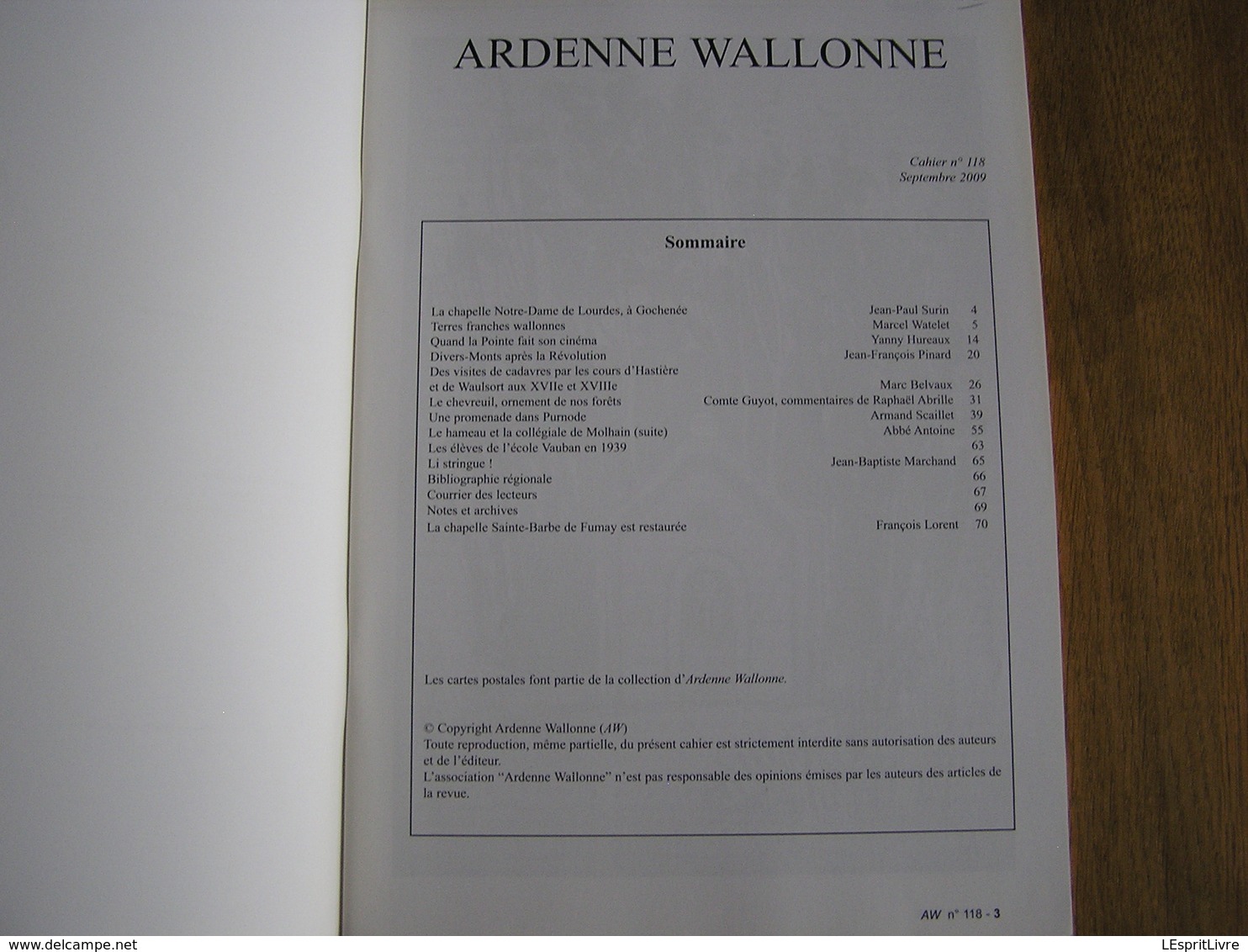 ARDENNE WALLONNE N° 118 Régionalisme Notre Dame Gochenée Cinéma Givet Waulsort Hastière Purnode Molhain Fumay - Belgique