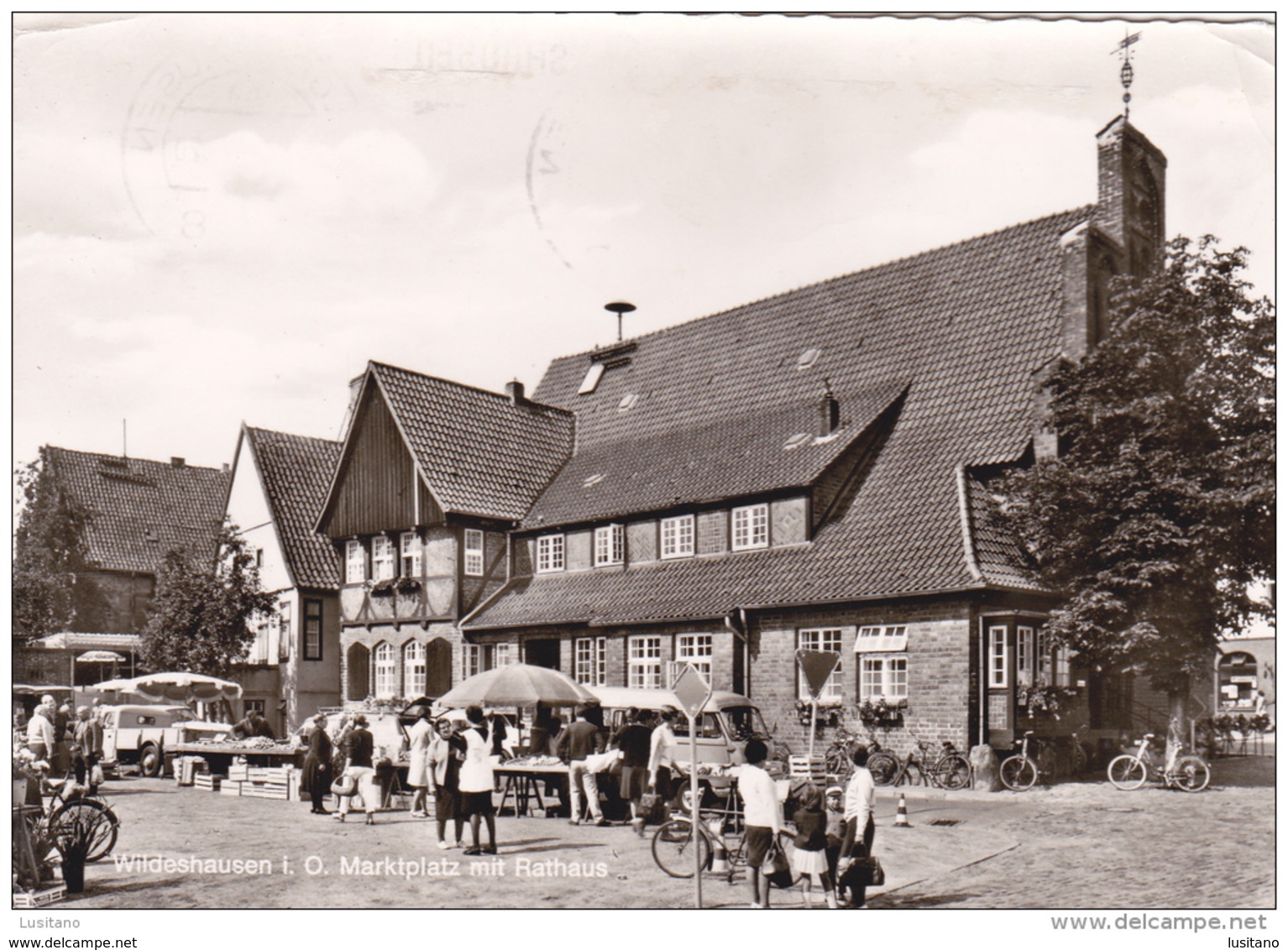 Wildeshausen I. O. Marktplatz Mit Rathaus - Germany ( 2 Scans ) - Wildeshausen