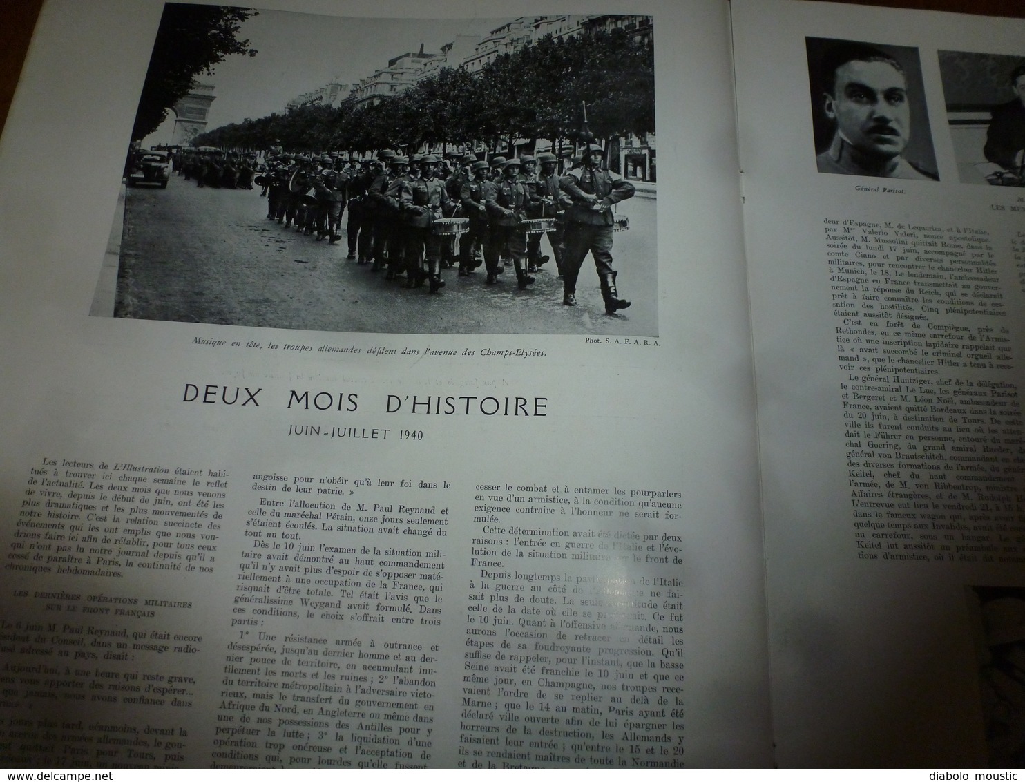 1940 L'ILLUSTRATION : Ecole Polytechnique à Toulouse; Pétain; St-Aignan-sur-Cher; La moison de l'année 40;etc
