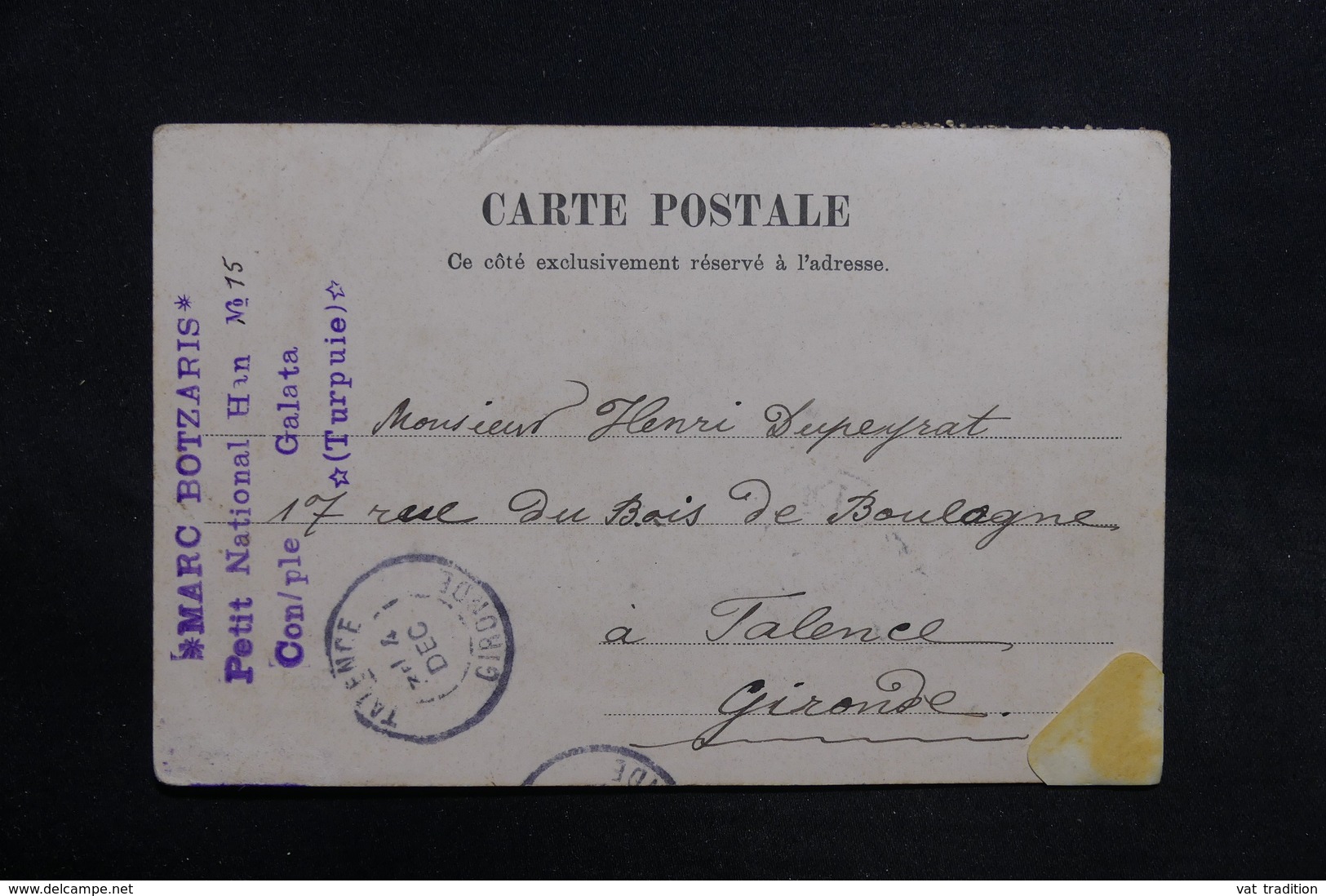 TURQUIE - Affranchissement  Sur Carte Postale De Constantinople Pour La France - L 31551 - Cartas & Documentos