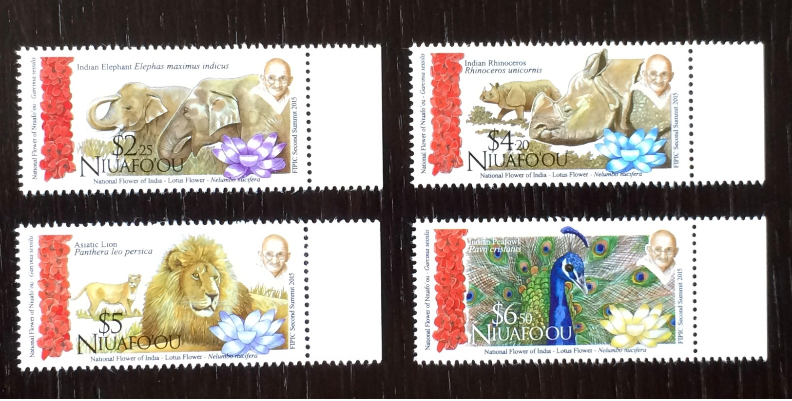 Niuafo' Ou - Tonga 2015; Fauna, Wild Animals; India - Gandhi; MNH** VF; CV 25 Euro!! - Autres & Non Classés