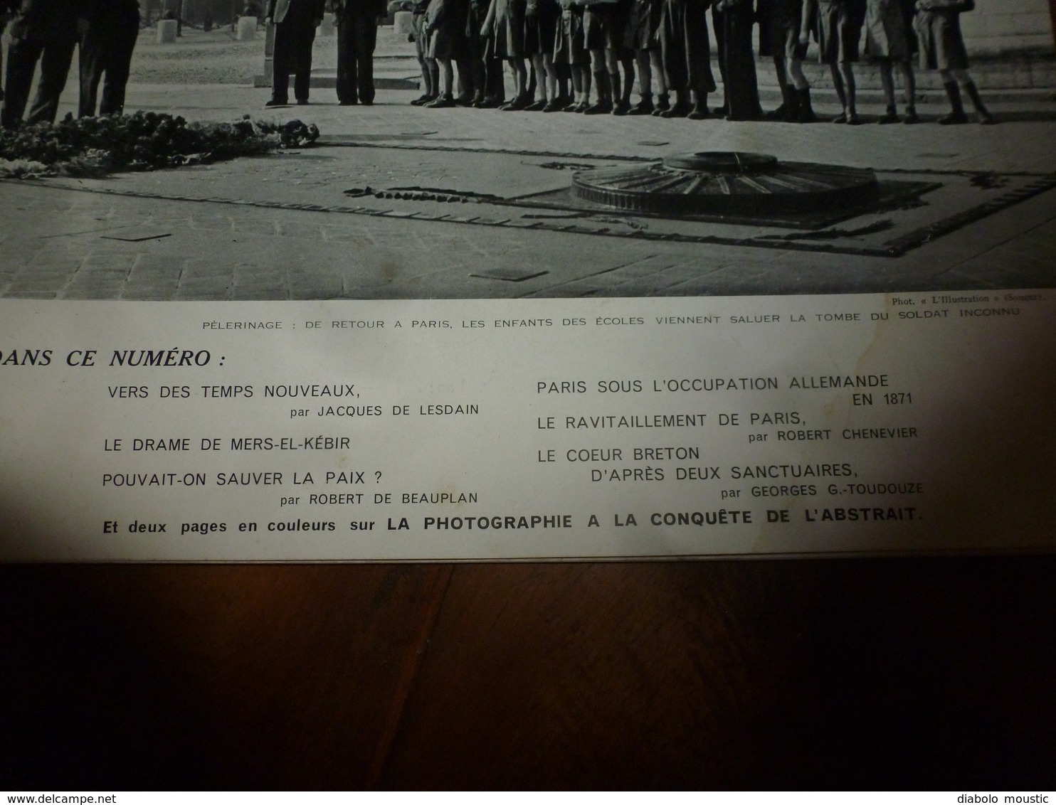 1940 L'ILLUSTRATION : Le cœur breton sur les sanctuaires (Châteaulin, etc) ; Drame de Mers-el-Kébir; etc