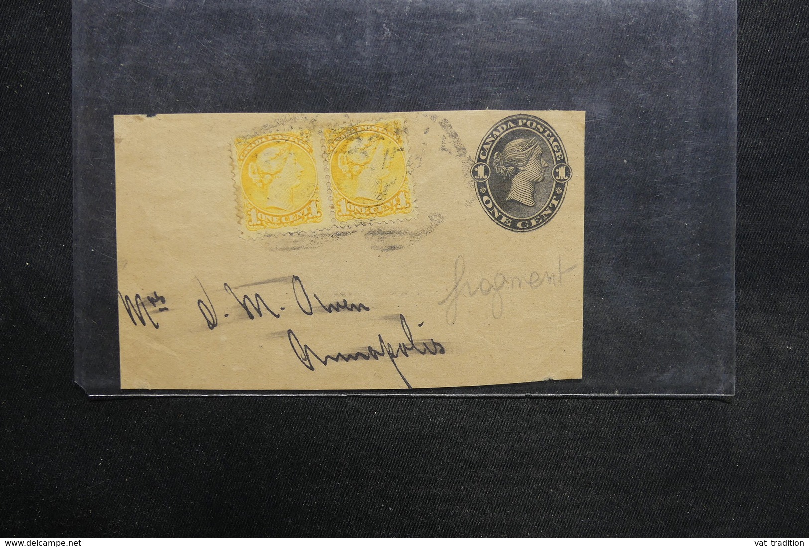 CANADA - Entier Postal + Complément ( Fragment ) - L 31577 - 1860-1899 Reign Of Victoria