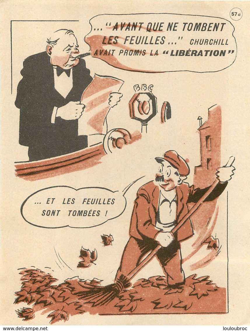 AVANT QUE NE TOMBENT LES FEUILLES CHURCHILL AVAIT PROMIS LA LIBERATION  RESISTANCE - 1939-45