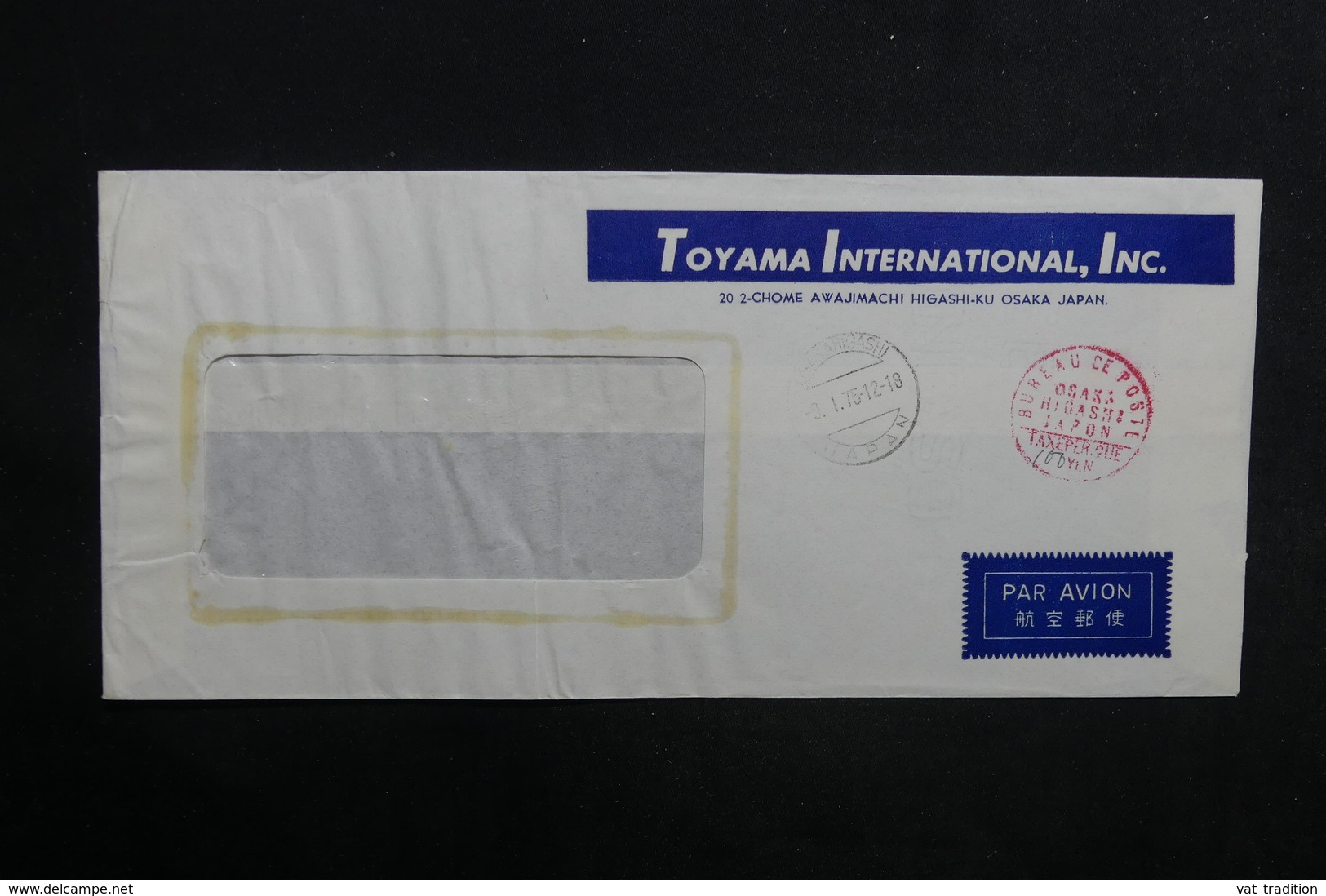 JAPON - Oblitération De Osaka Sur Enveloppe En 1975 - L 31582 - Lettres & Documents