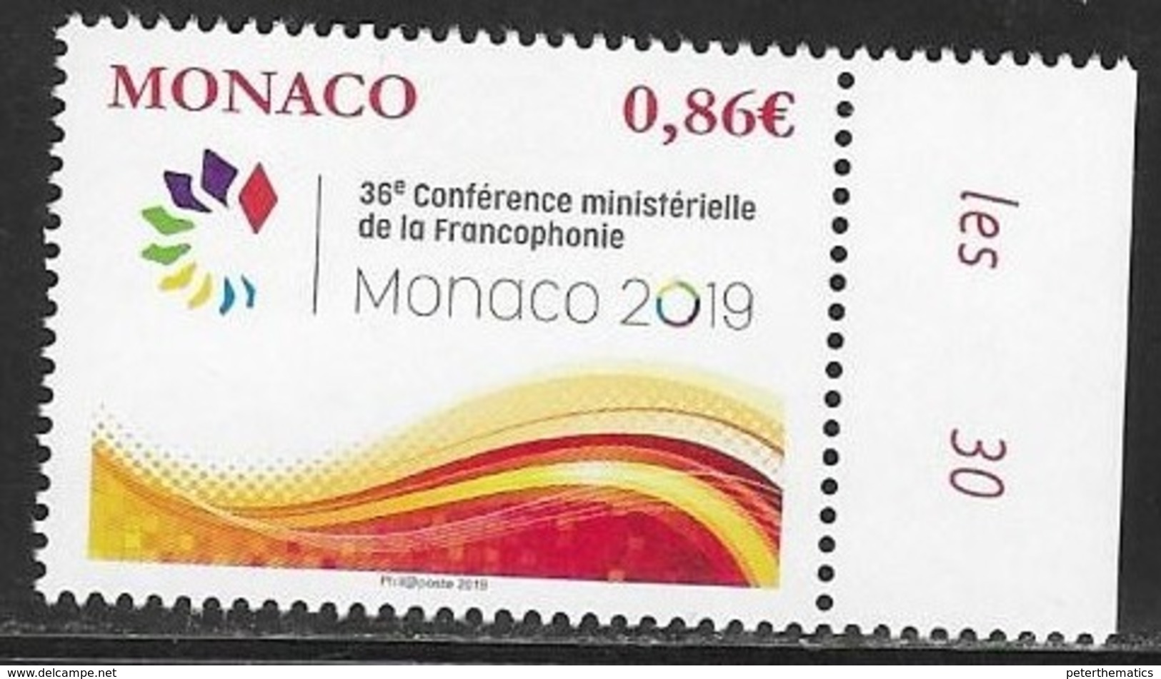 MONACO, 2019, MNH, FRACOPHONE CONFERENCE, 1v - Unclassified