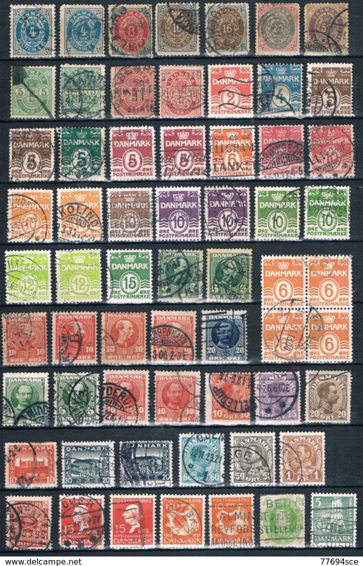 Lot Dänemark  (ältere Marken Bis Ca. 1935 ) - Collections