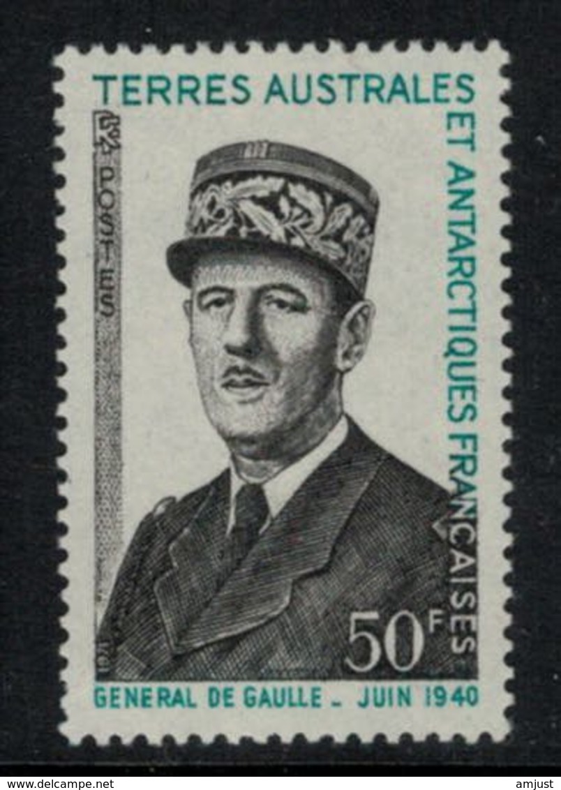 T.A.A.F. // 1972 // Timbre No. 46  Y&T Neuf** MNH, 1er Anniversaire De La Mort Du Général De Gaulle - Neufs