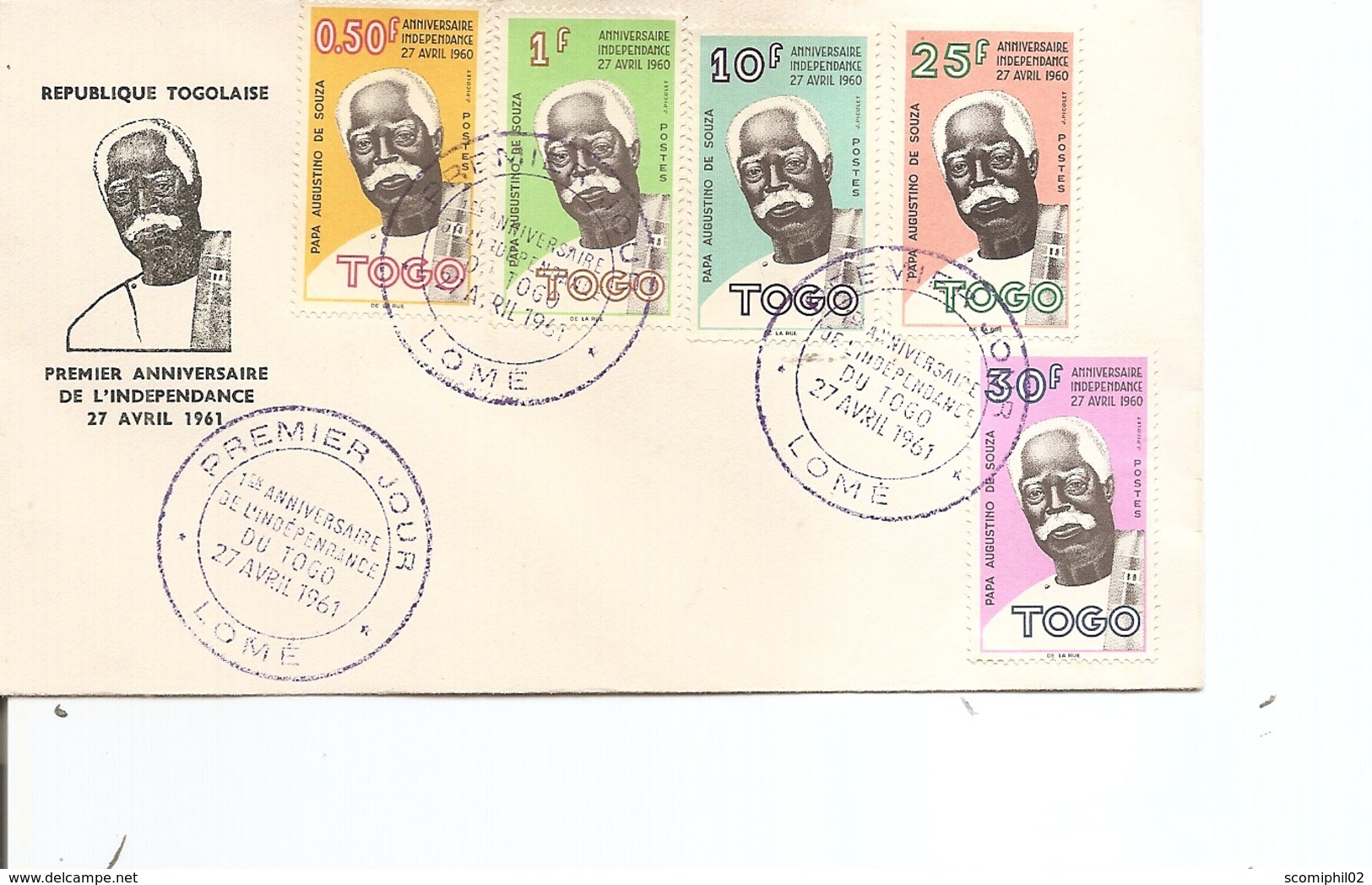 Togo -Indépendance ( FDC De 1961 à Voir) - Togo (1960-...)