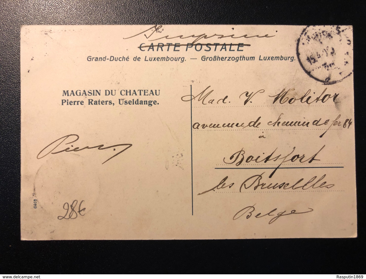 1909 Useldange - Useldingen * Tours Du Château, Jardinage - Autres & Non Classés