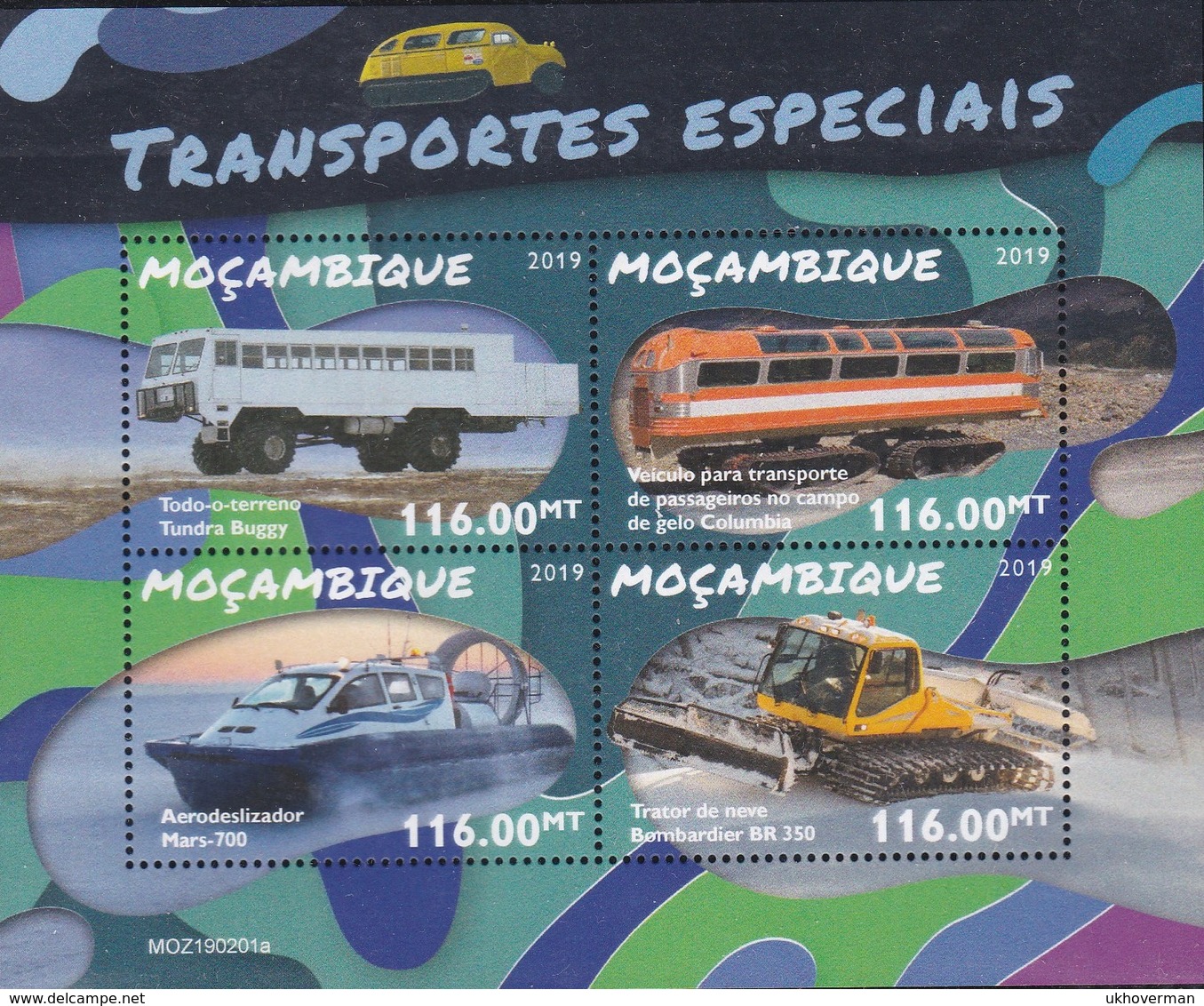 MOZAMBIQUE>HOVERCRAFT>BUS>BUGGY>SNOW PLOW - Sonstige (Land)