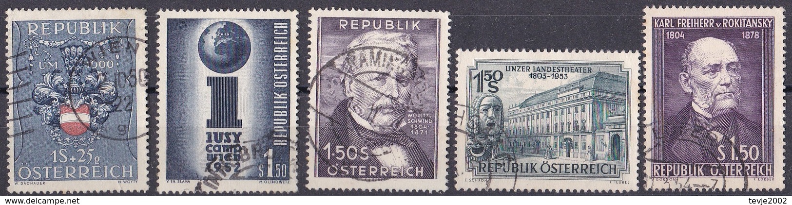 Wib_ Österreich - Kleines Lot Aus 1949 - 1954 - Gestempelt Used - Gebraucht