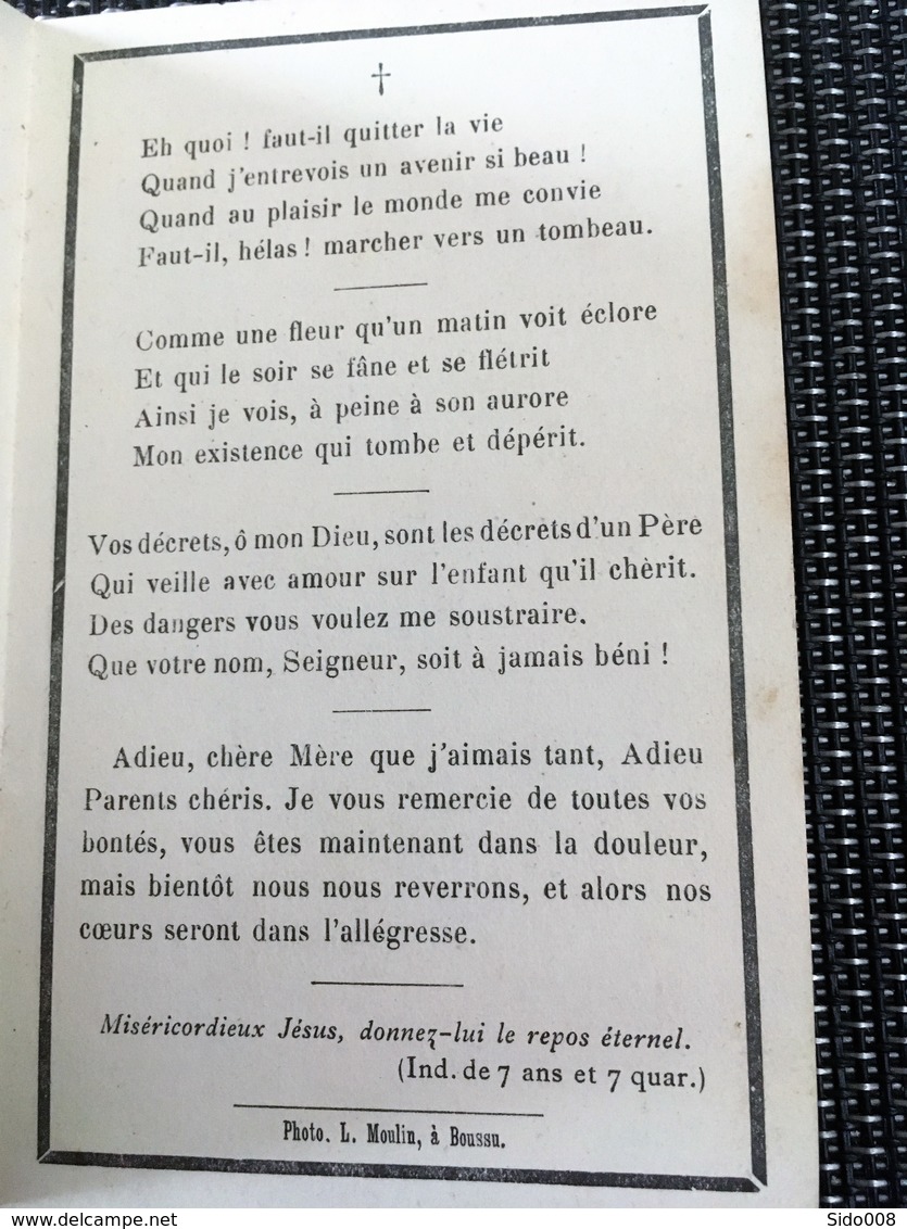 Villerot 1919  Image Pieuse - Décès Charles Deroubaix Né à Tertre En 1909 - Images Religieuses