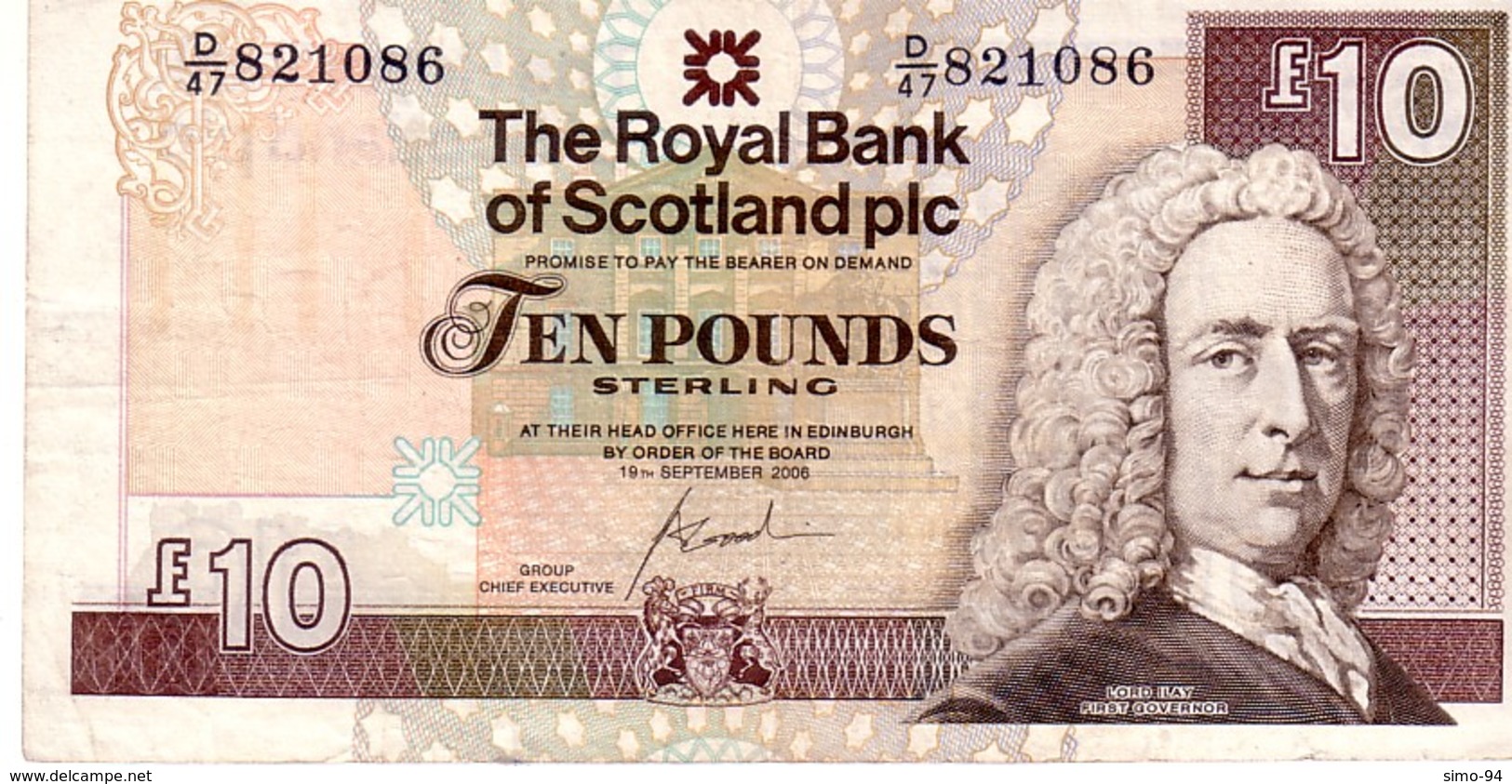 Scotland P.353 10 Pounds 2006  Vf - 10 Pounds