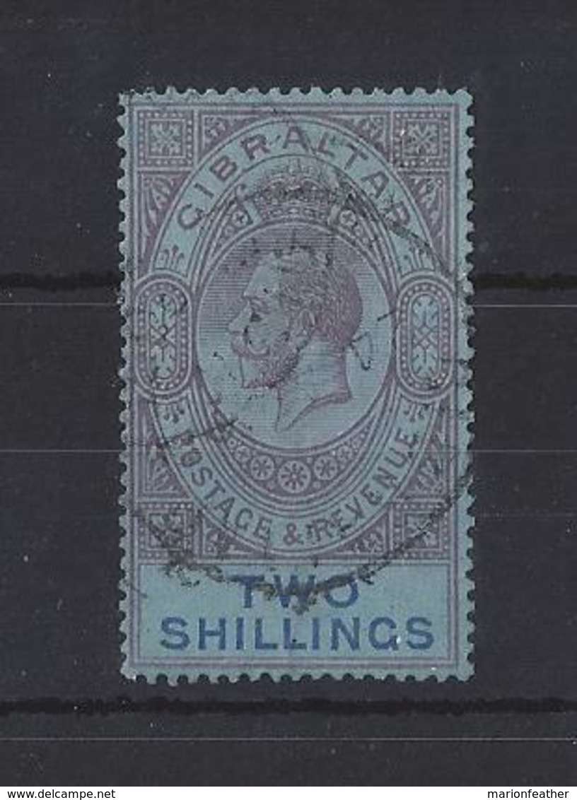 GIBRALTAR.......KING GEORGE V...(1910-36)...2/-.....SG99a....CDS..USED... - Gibraltar