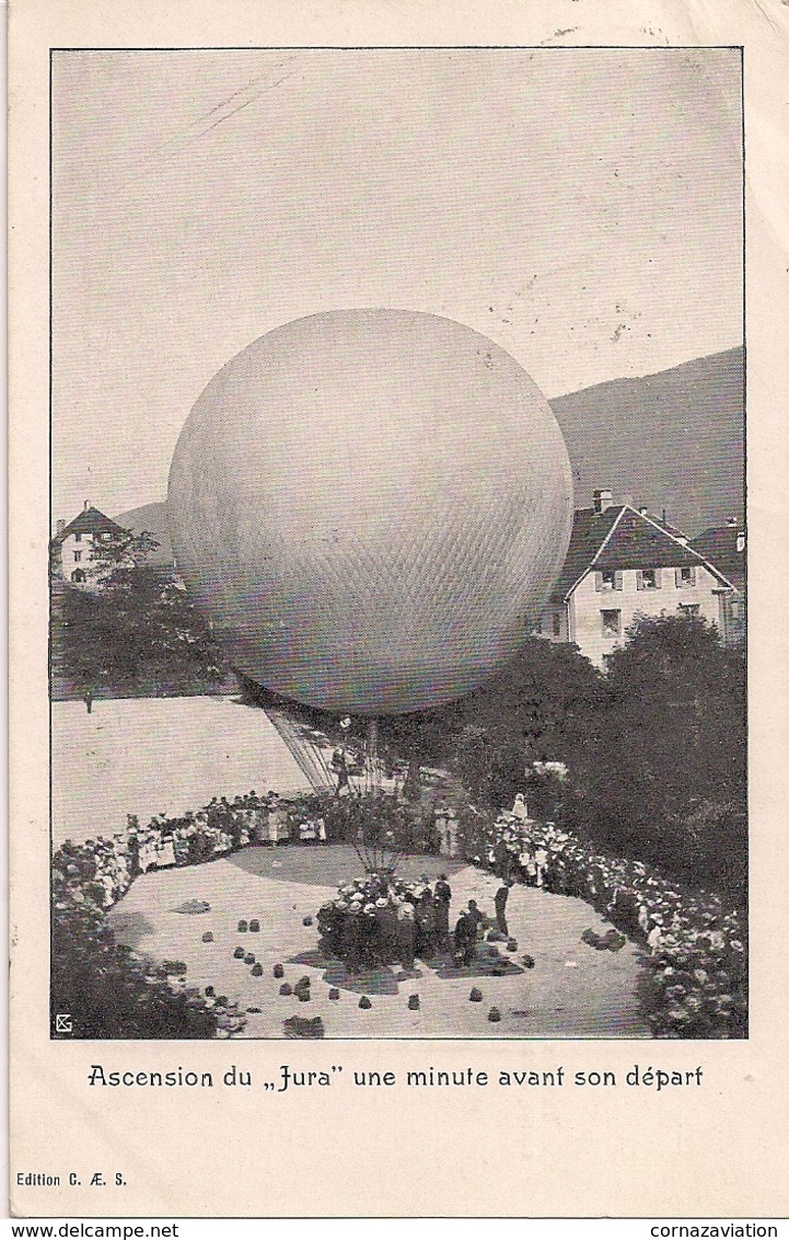 Aviation - Ballon "Le Jura" Louis Kaiser - St-Imier - Superbe Et Rarissime - Dirigibili