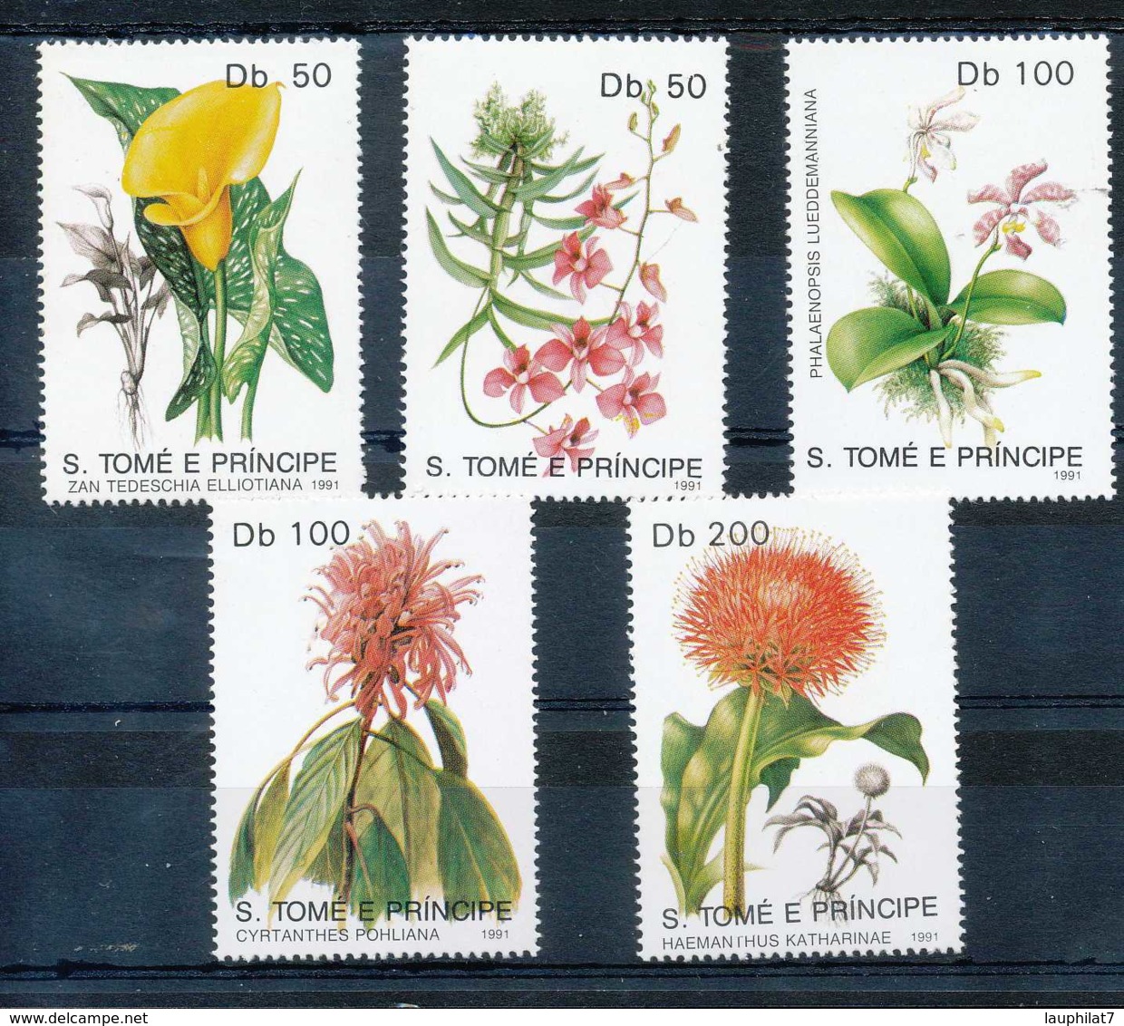 [800620]TB//**/Mnh-c:13e-St Thomas Et Prince 1991, Fleurs, Flowers, SC, C:12,50e - Sao Tome Et Principe