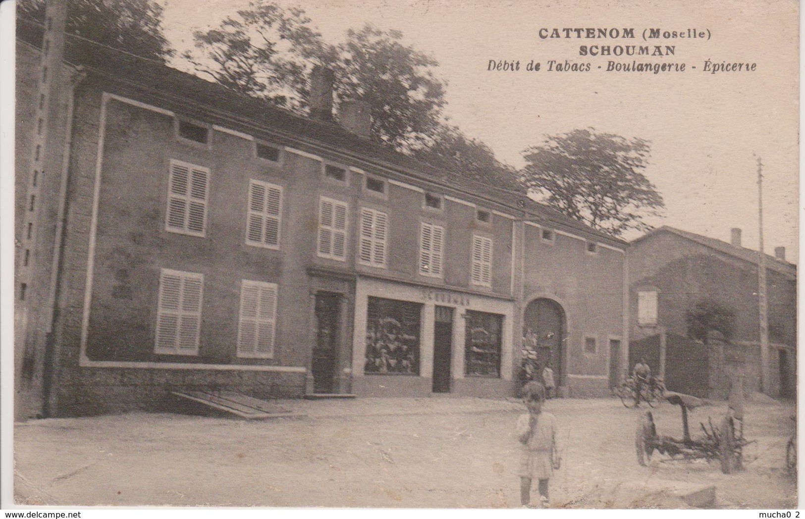 57 - CATTENOM - TABAC- EPICERIE ET BOULANGERIE SCHOUMAN - Autres & Non Classés