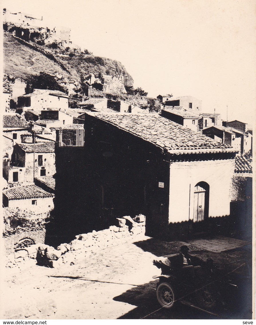 CASTROGIOVANNI Sicile 1926 Photo Amateur Format Environ 6,5 Cm Sur 5 Cm ITALIE - Places