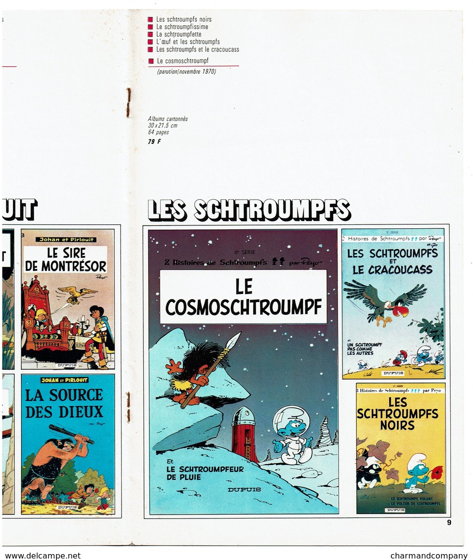 Catalogue Editions DUPUIS Marcinelle - Etrennes 1971 - Spirou / Gaston / Schtroumpfs... 15 Pages - 5 Scans - Werbung