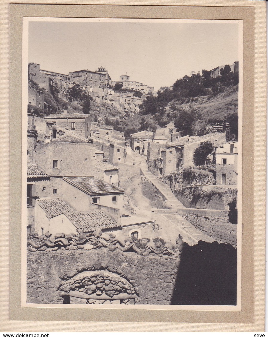 CASTROGIOVANNI Sicile 1926 Photo Amateur Format Environ 6,5 Cm Sur 5 Cm ITALIE - Places