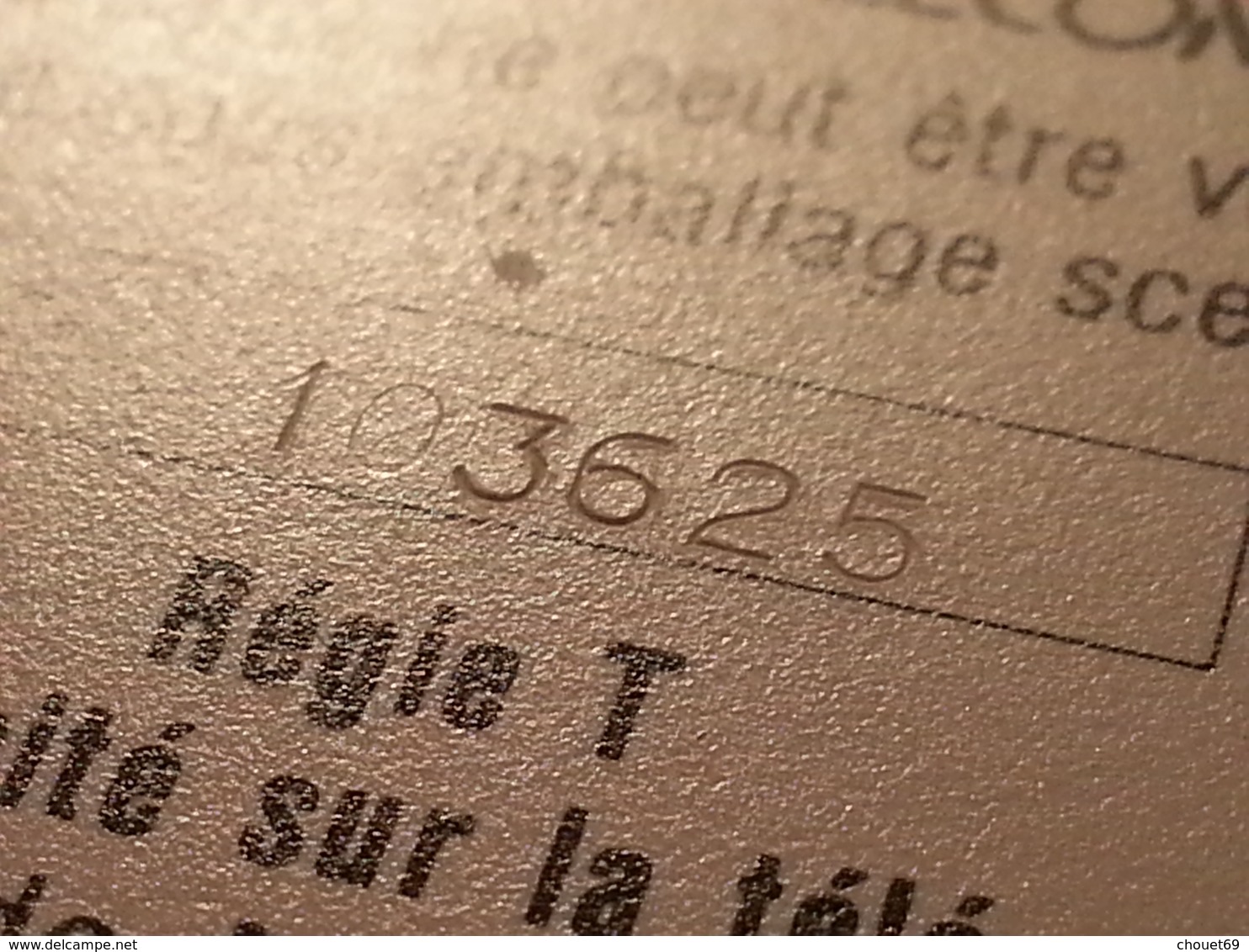 Ko3C Cordon Bleu Glacé 50u SC3 Décalage Bleu Clair Au Verso Texte 7 Sous E - Trou 7 - Lot N°103625 - Cordons'