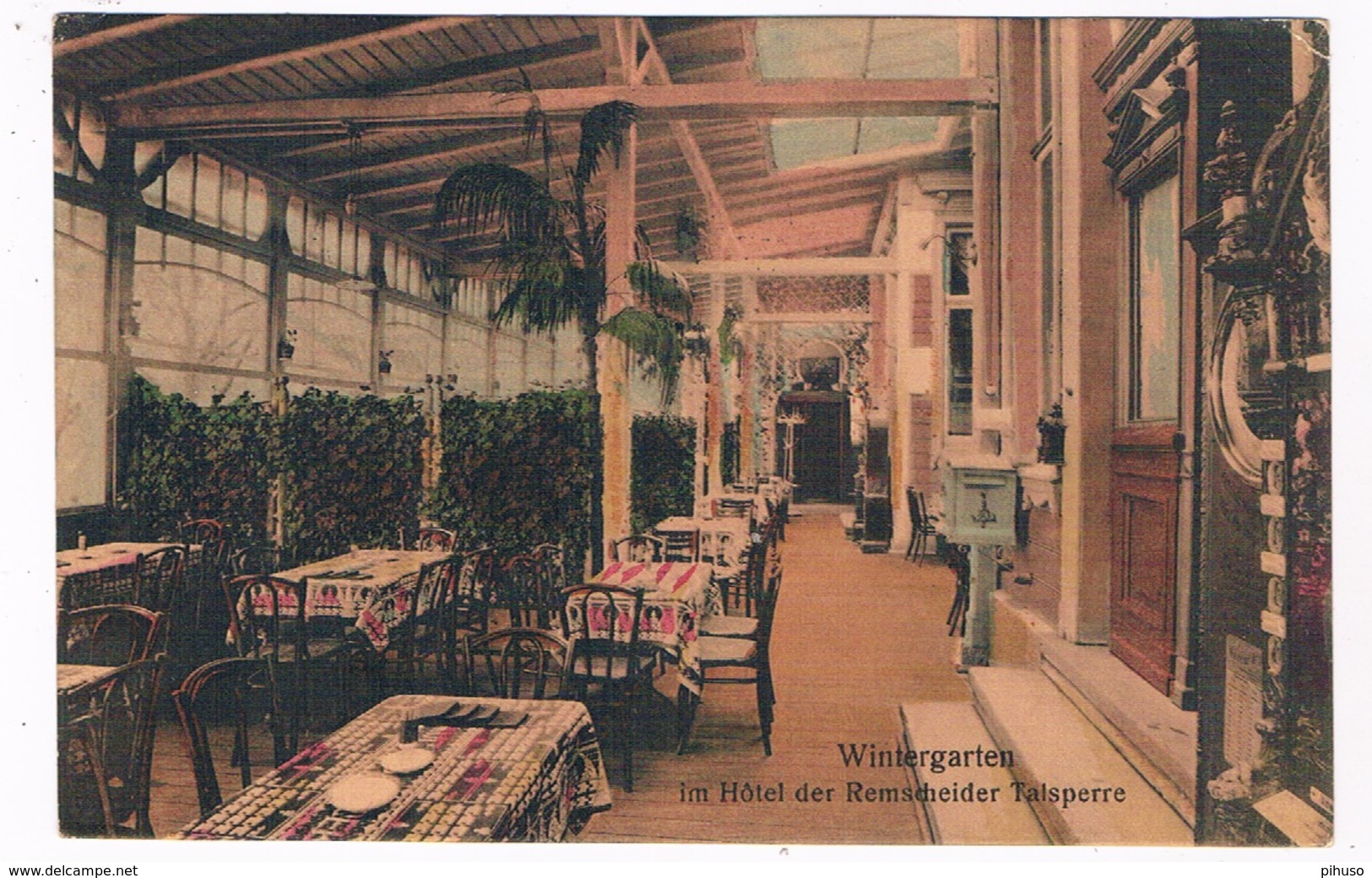 D-9496   REMSCHEIDER TALSPERRE : Wintergarten Im Hotel Der Remscheider Talsperre - Remscheid