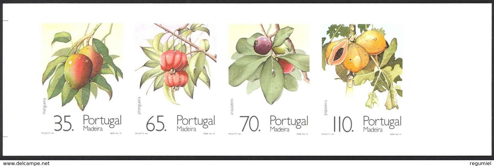 Madeira Carnet 156 ** Frutas. 1991 - Madeira